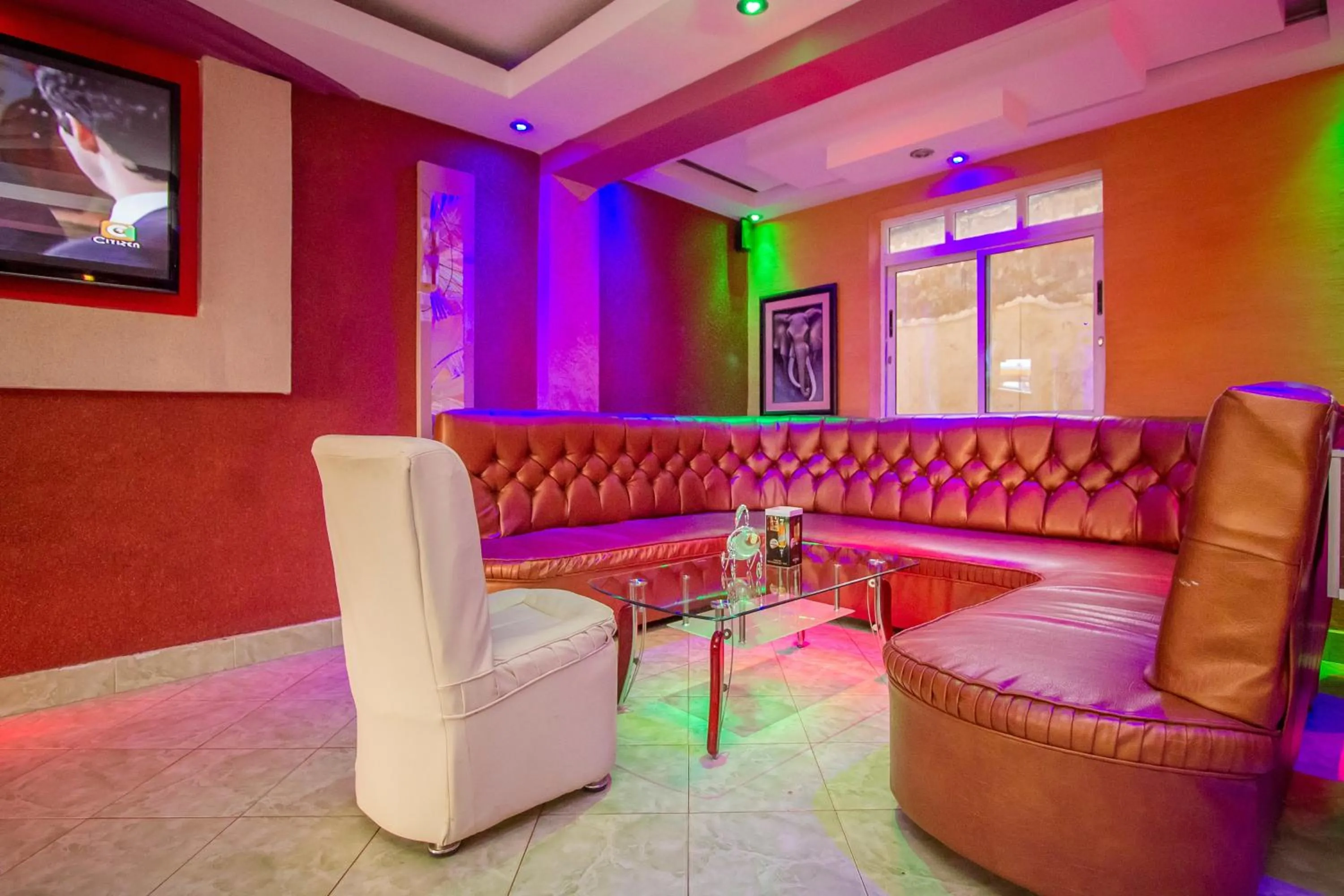 Seating area in Hotel Nyakoe Kisii