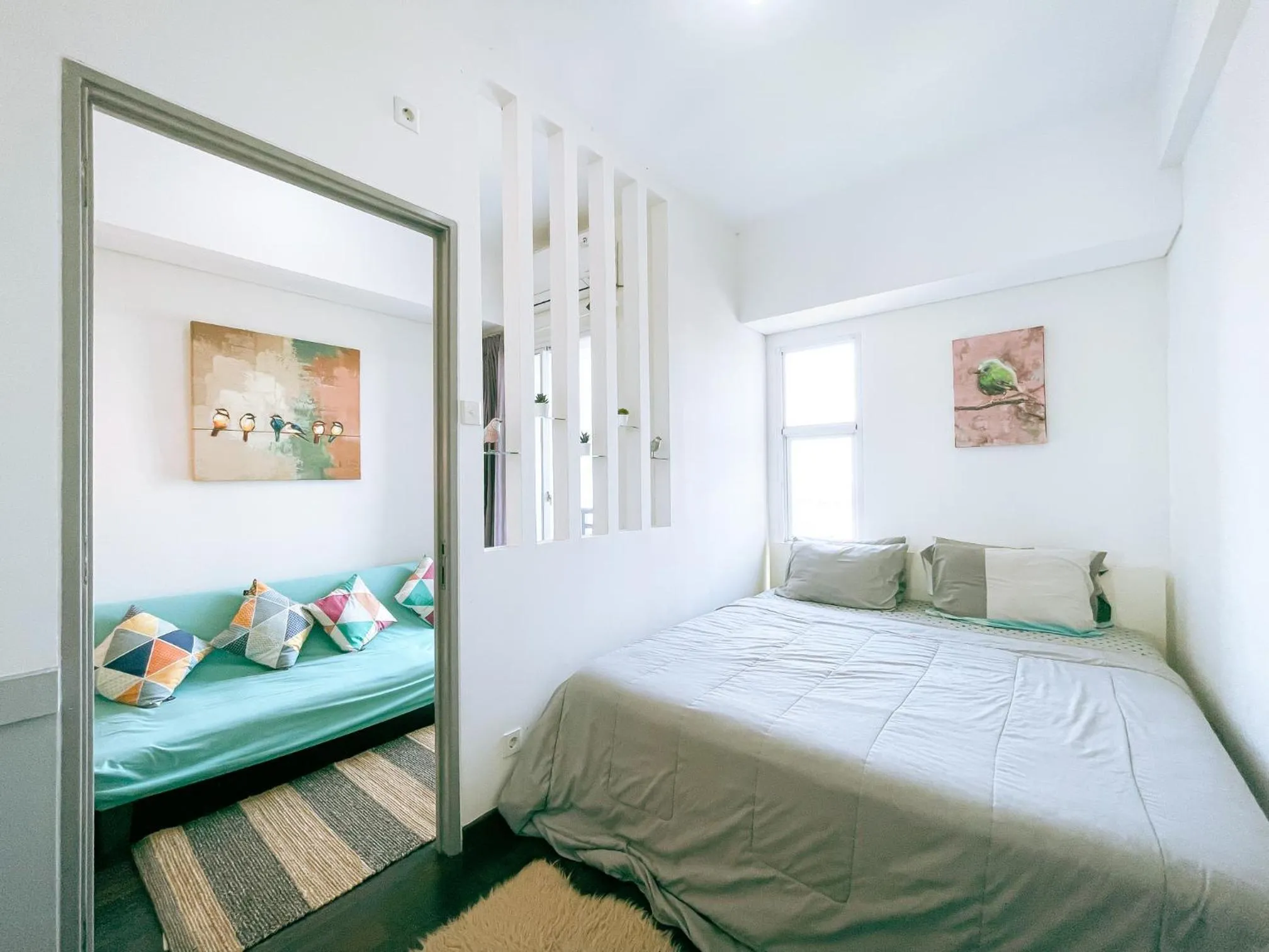 Bedroom, Bed in The Satu Stay - Apartemen SGV