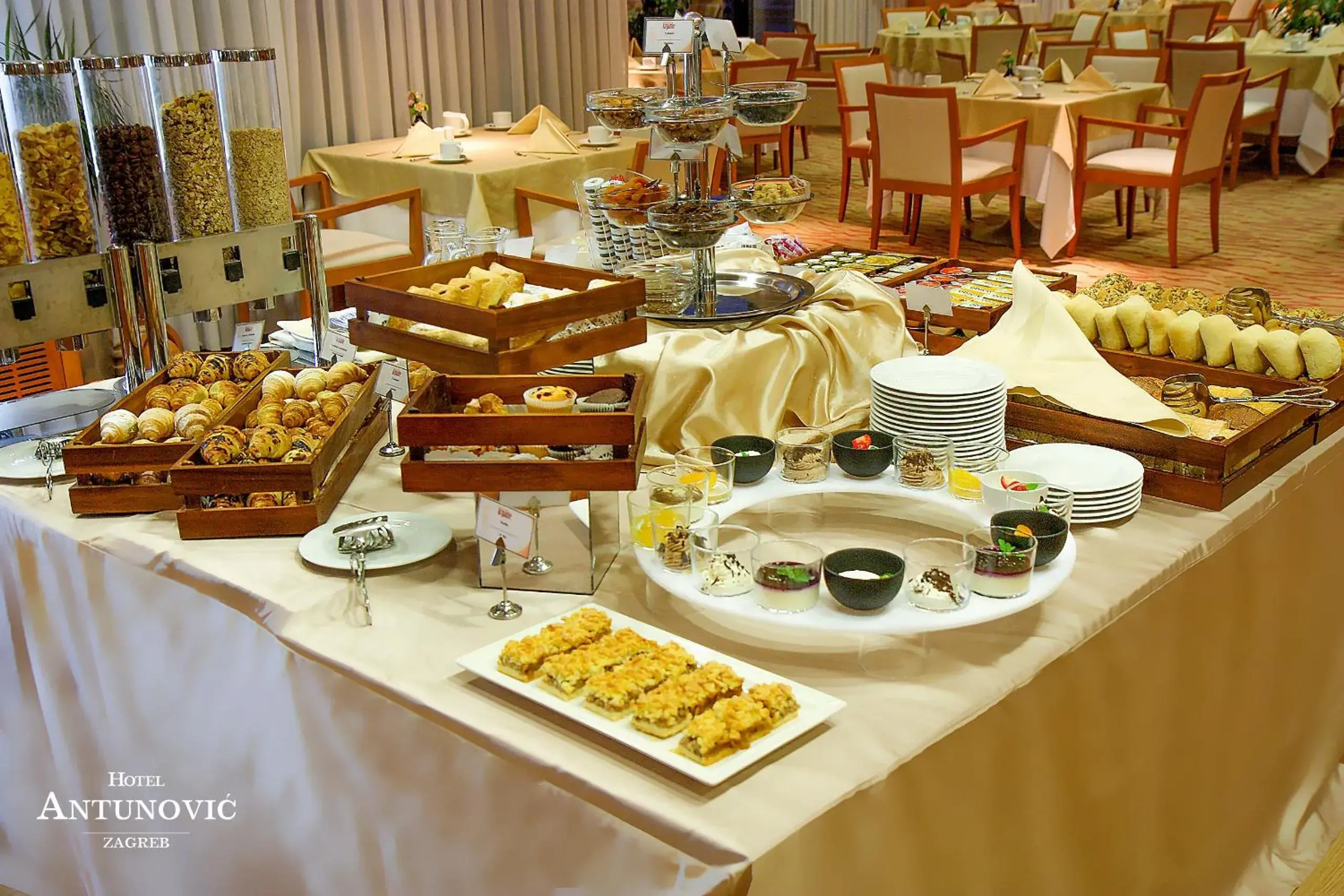 Continental breakfast in Hotel Antunovic Zagreb Continental breakfast in Hotel Antunovic Zagreb