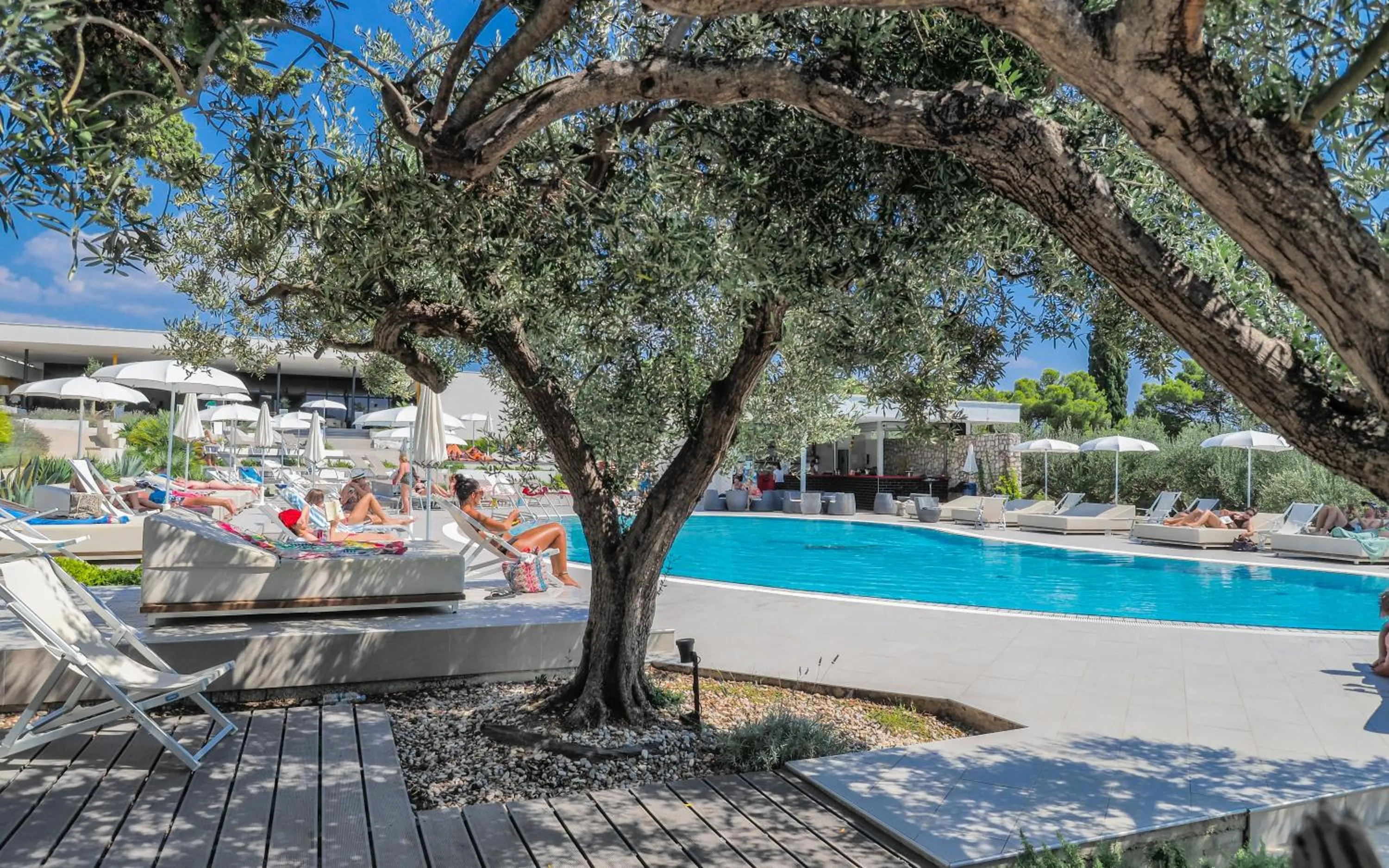 Swimming pool in Pharos Hvar Bayhill Hotel