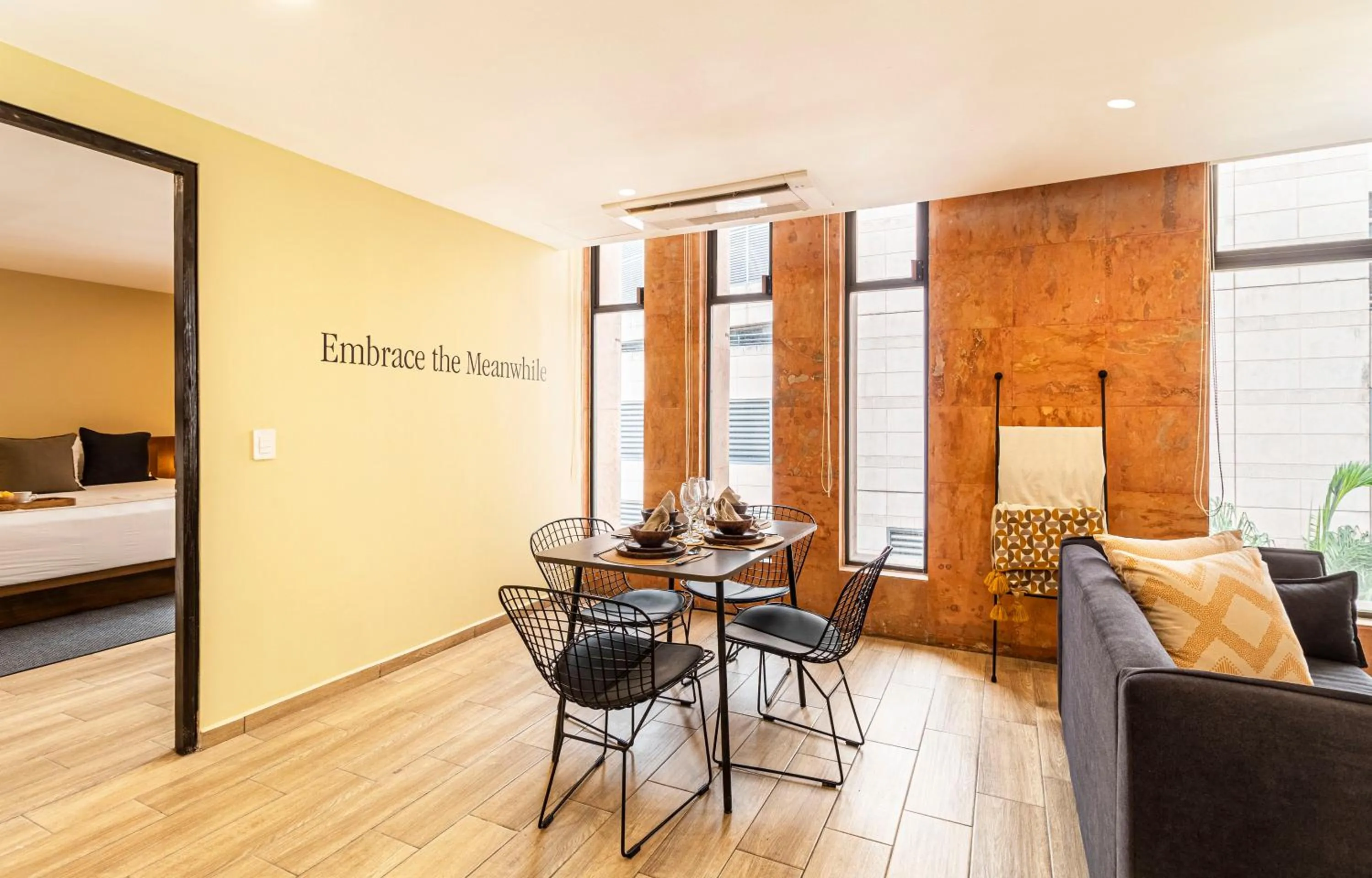 Dining area, Bed in Grand Chapultepec Residencial