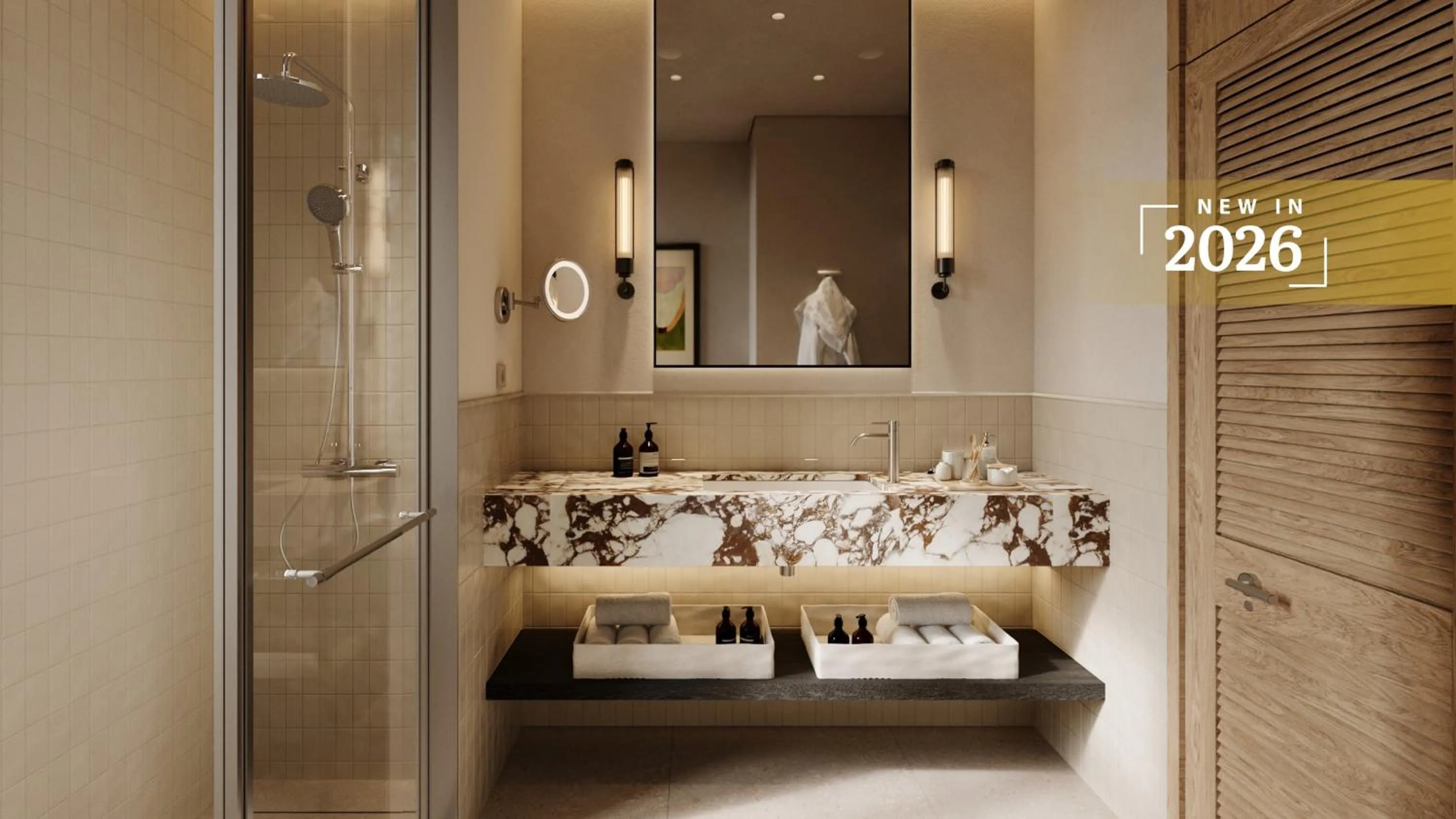 Shower, Bed in Sirena Resort Hvar - NEW IN 2026