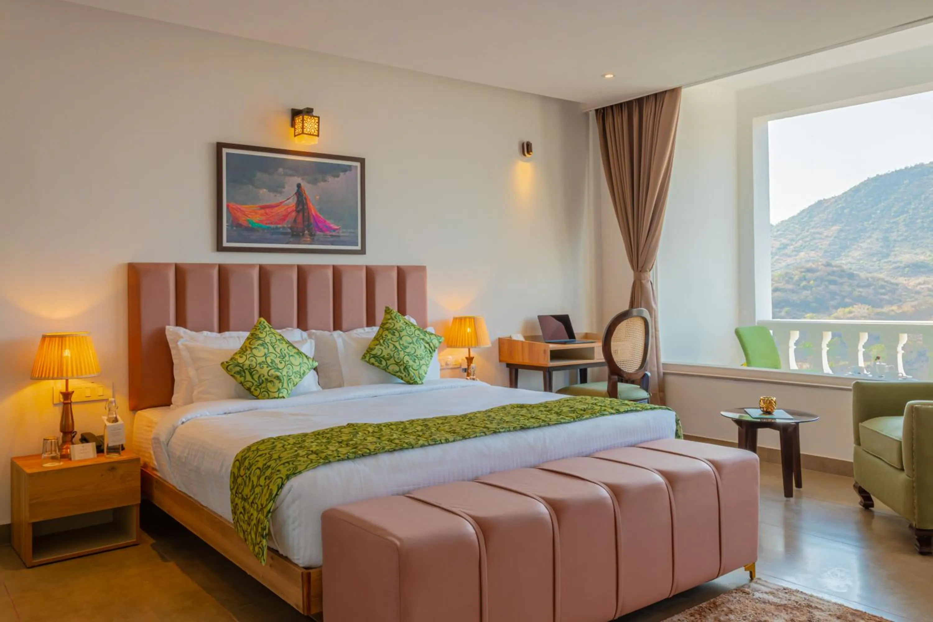 Bed in Tree of Life Vantara Resort & Spa