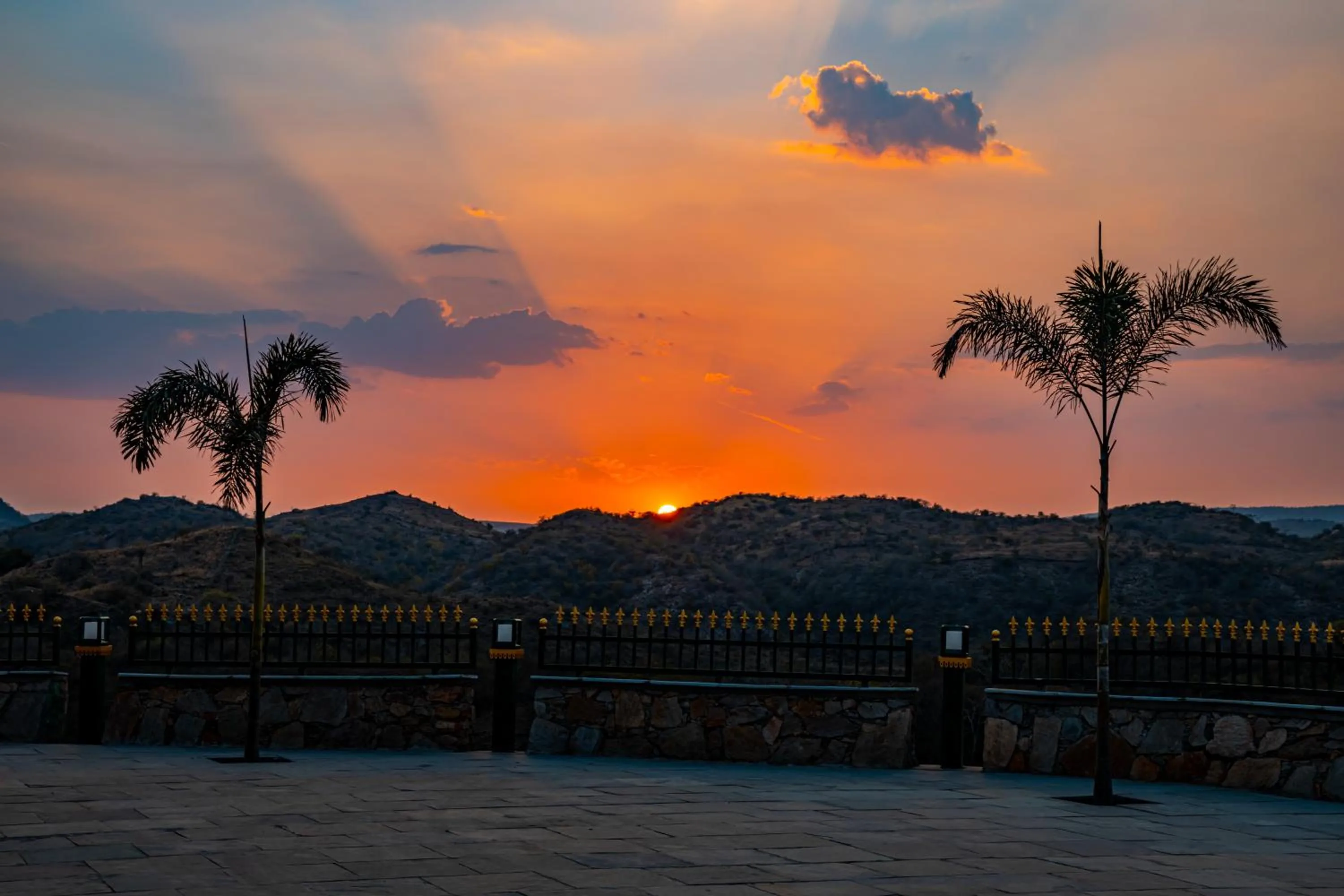 Sunset in Tree of Life Vantara Resort & Spa