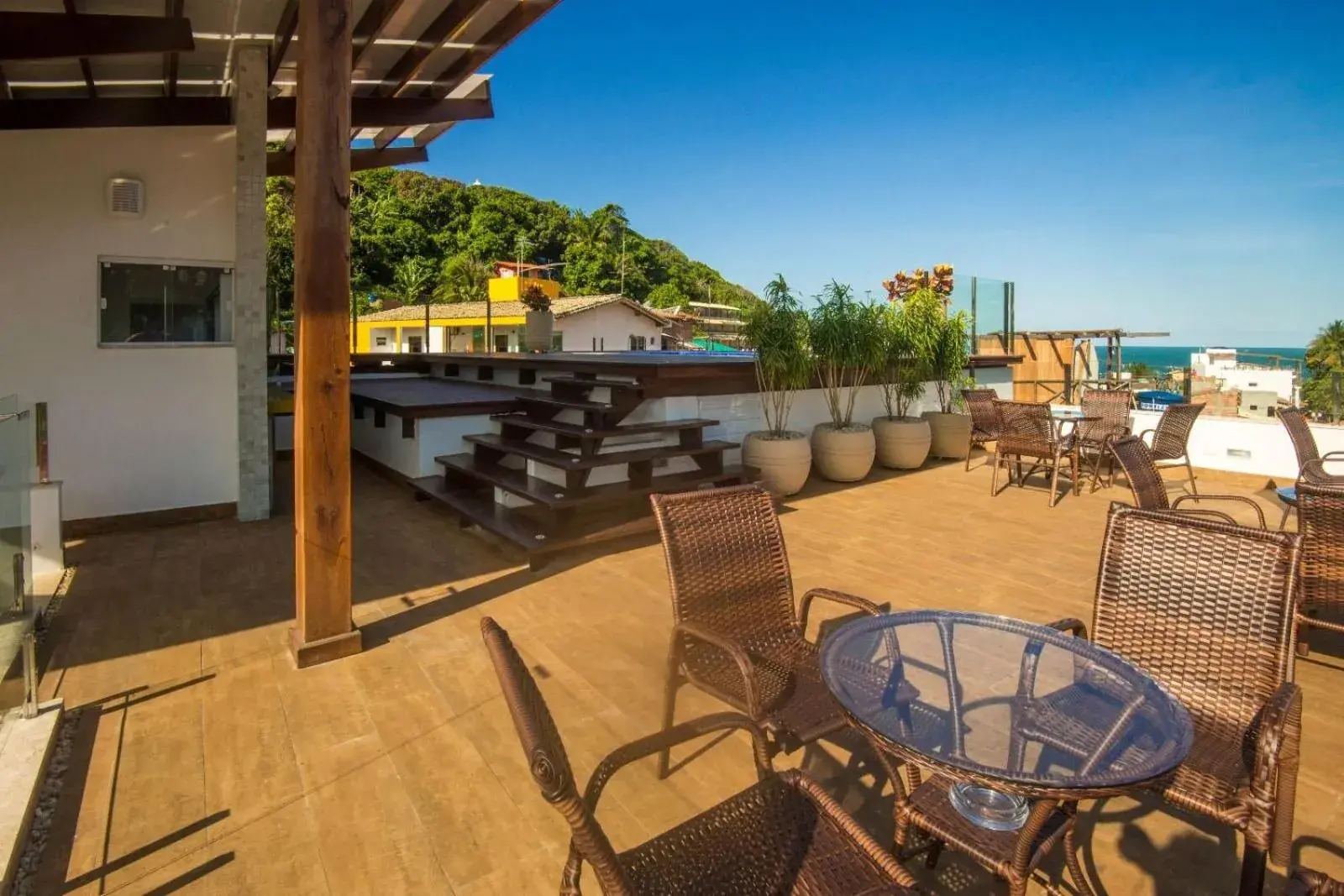 Pool view in Cristal Pousada Pool view in Cristal Pousada