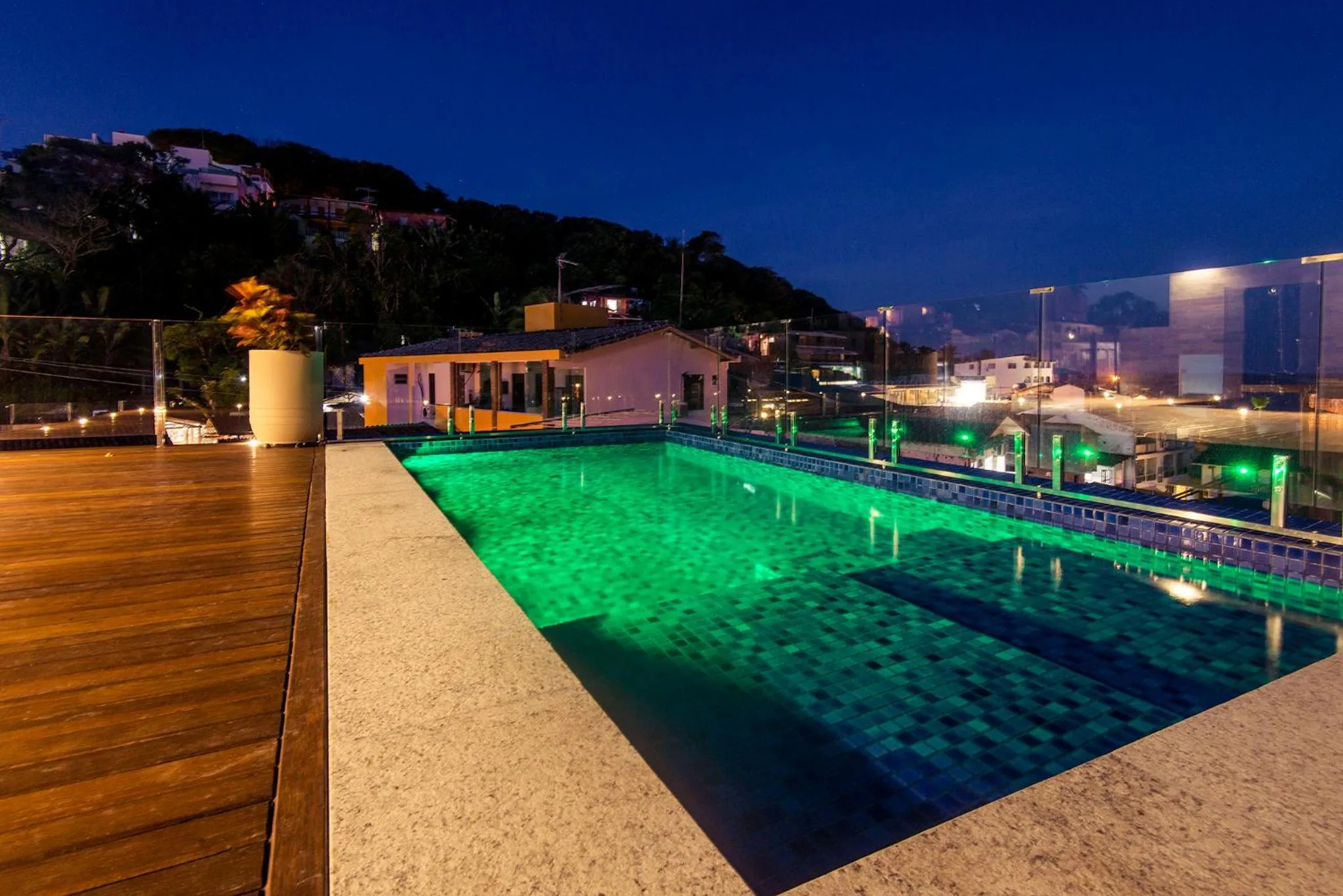 Pool view in Cristal Pousada