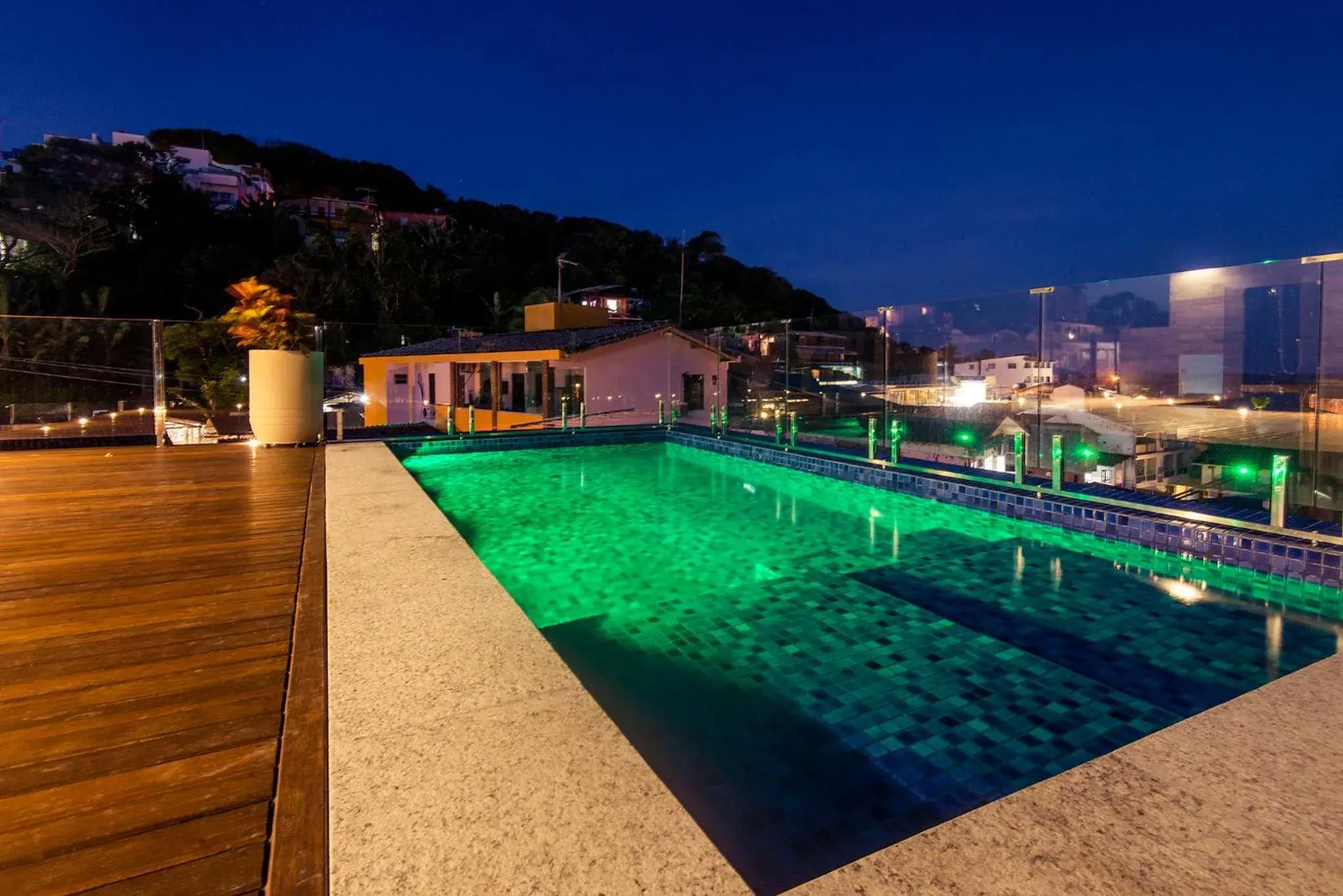 Pool view in Cristal Pousada Pool view in Cristal Pousada