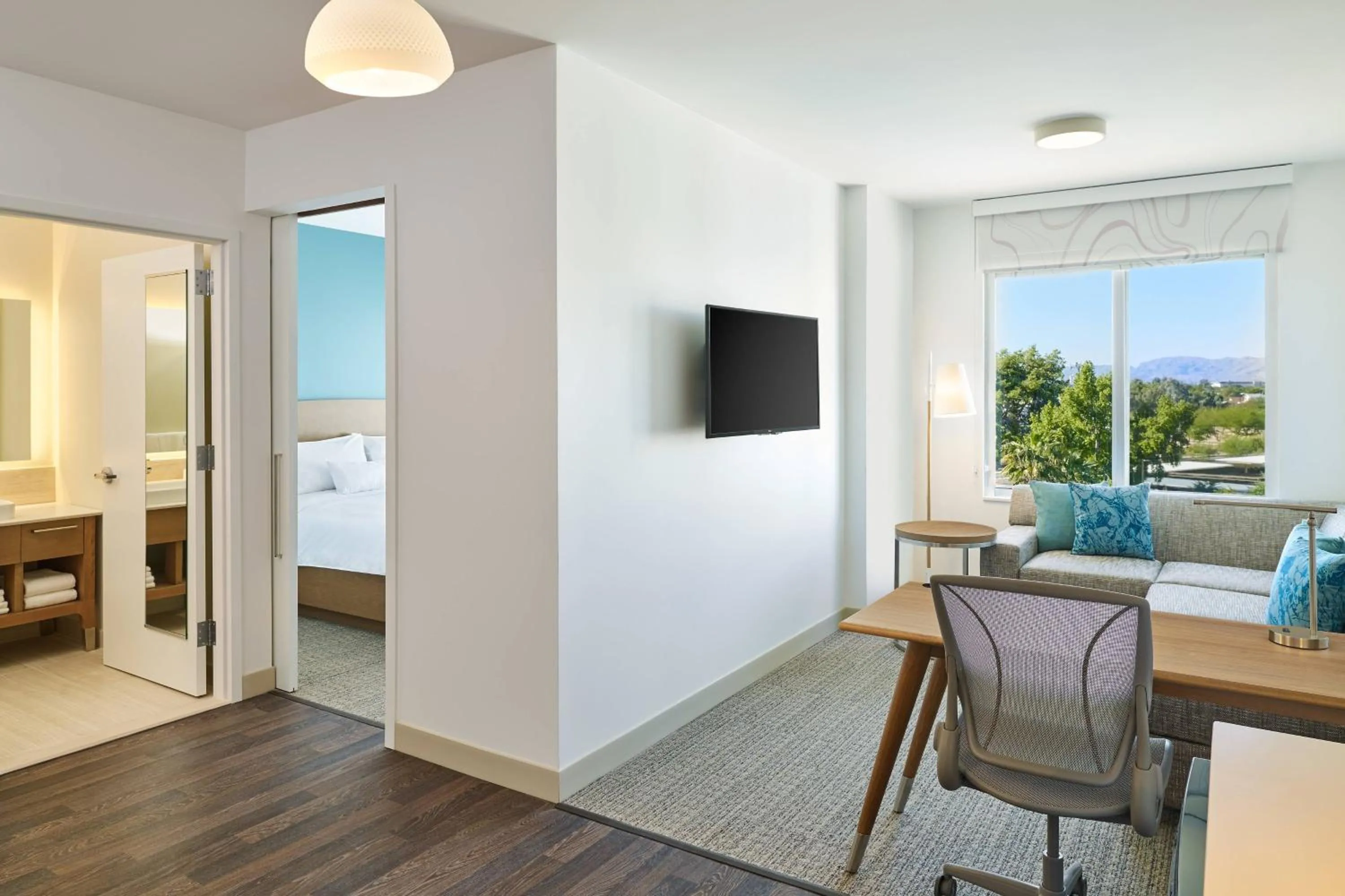 Bedroom, Bed in Element Chandler Fashion Center