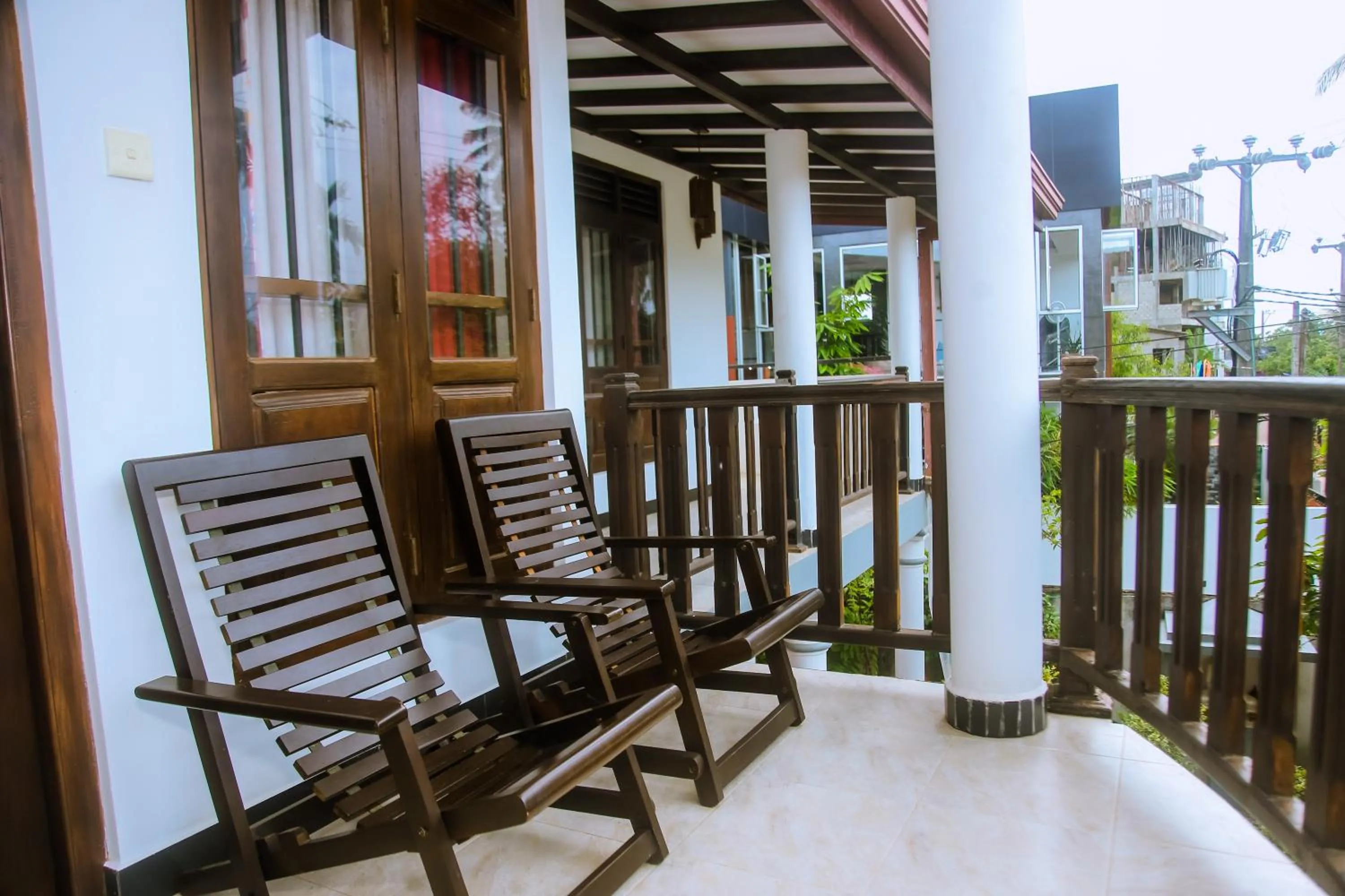 Balcony/Terrace in Brave resort Mirissa