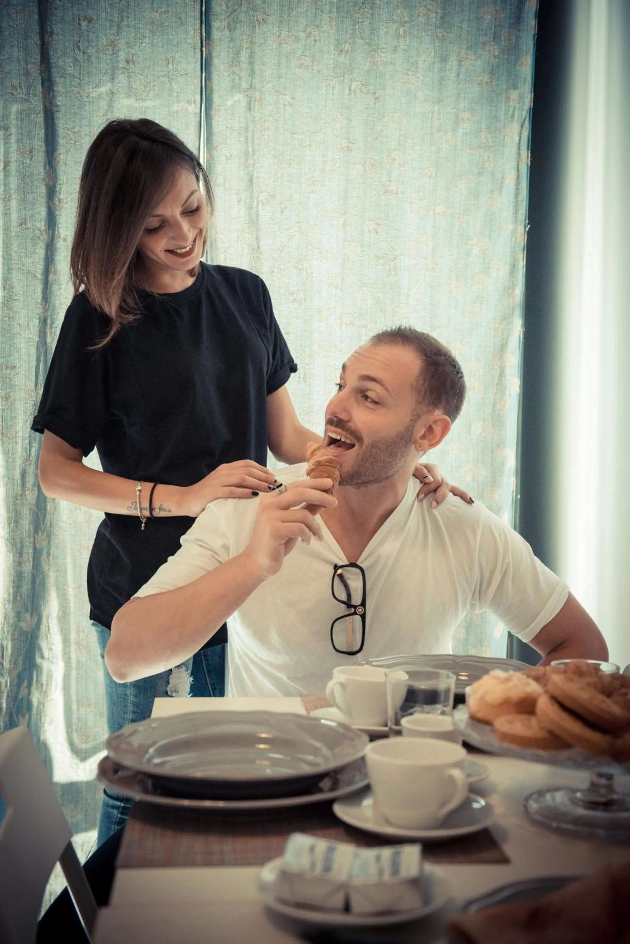 Dining area in B&B Luxury Salerno Central