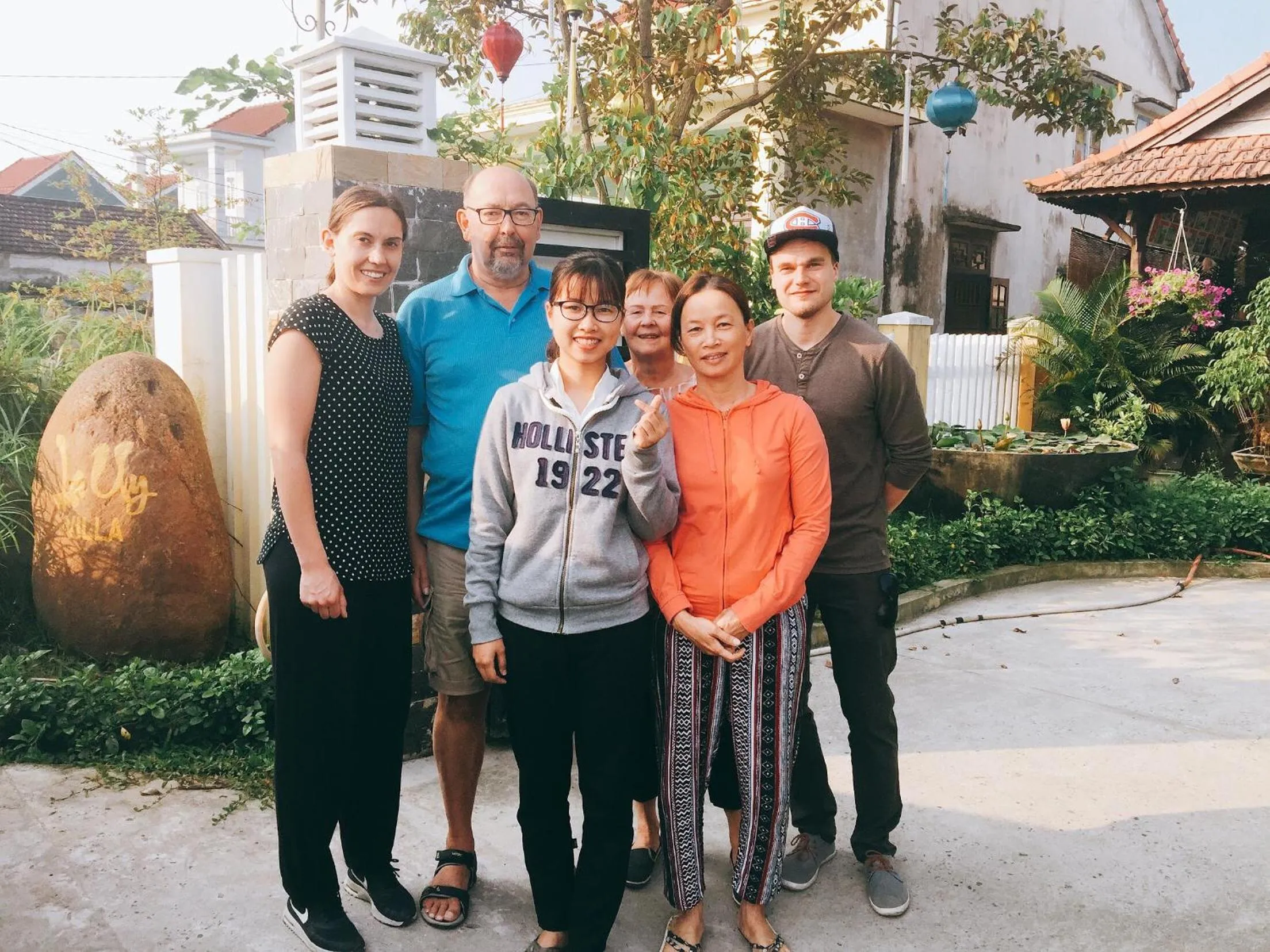 group of guests in La Uy Villa