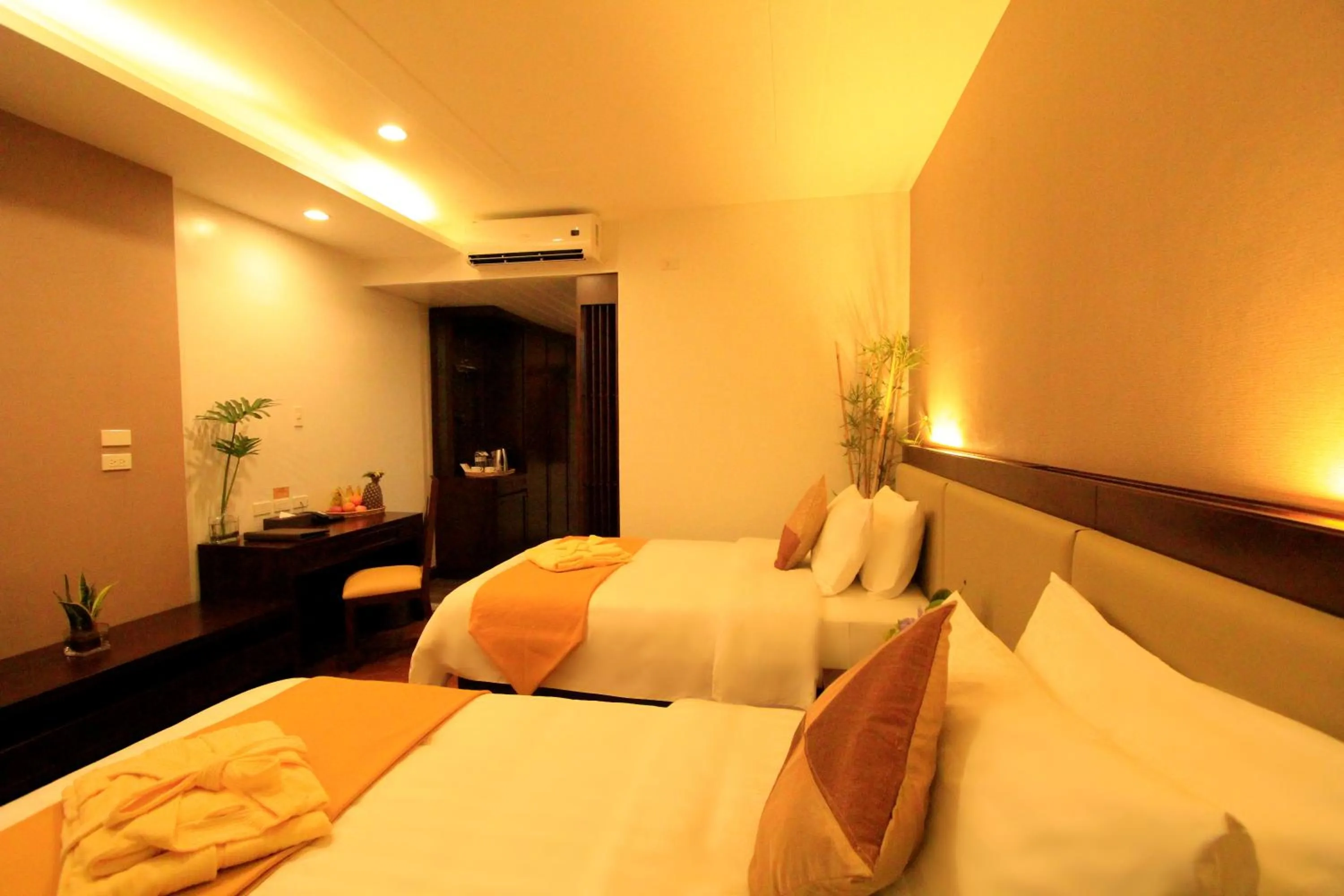 Bed in Coron Soleil Garden Resort