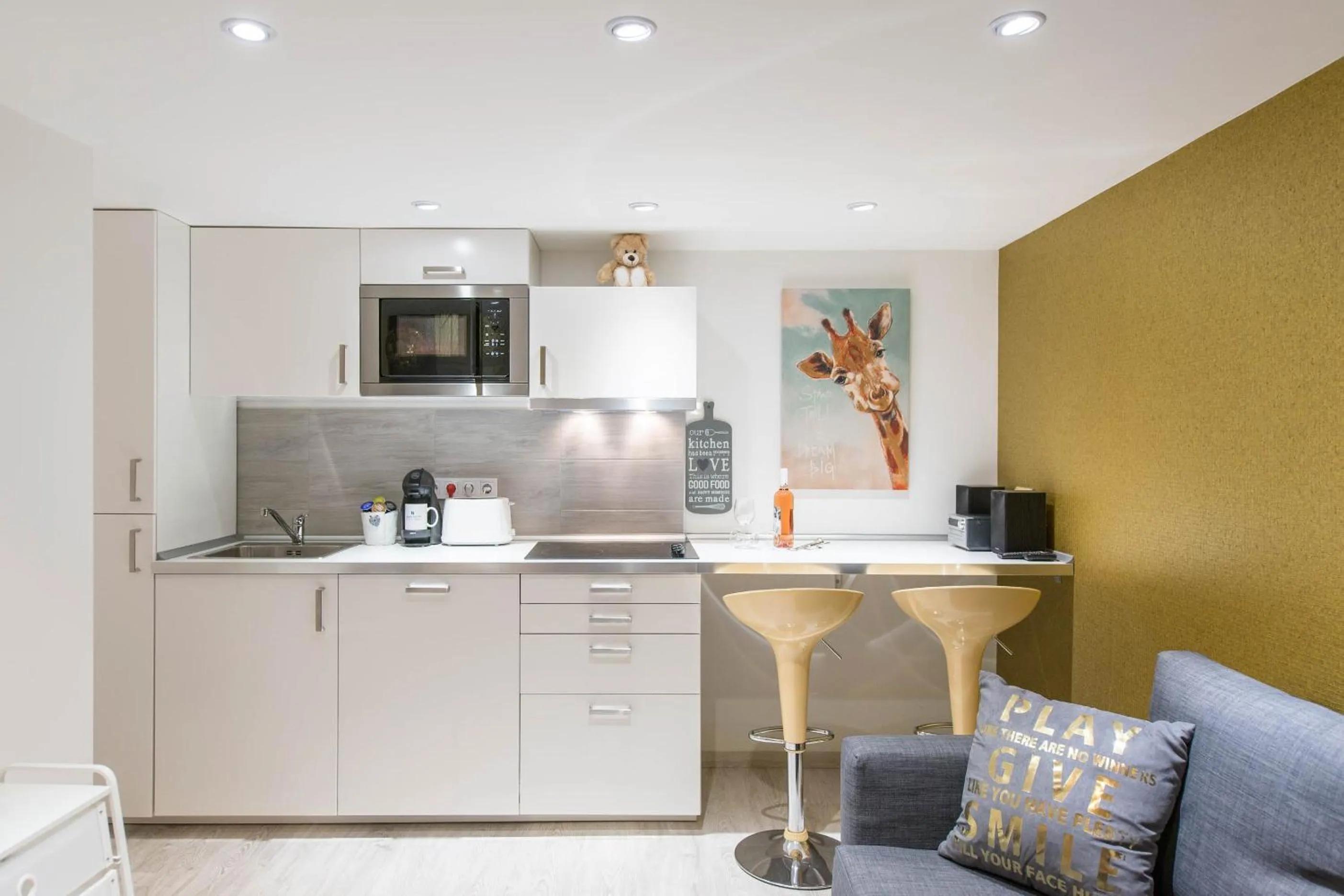 Kitchen or kitchenette in happy home JOY