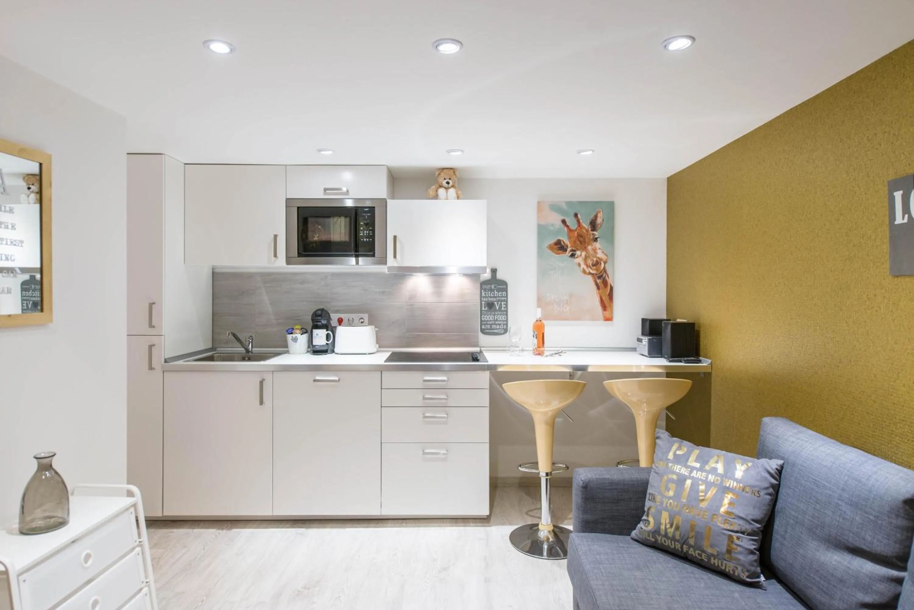 Kitchen or kitchenette in happy home JOY