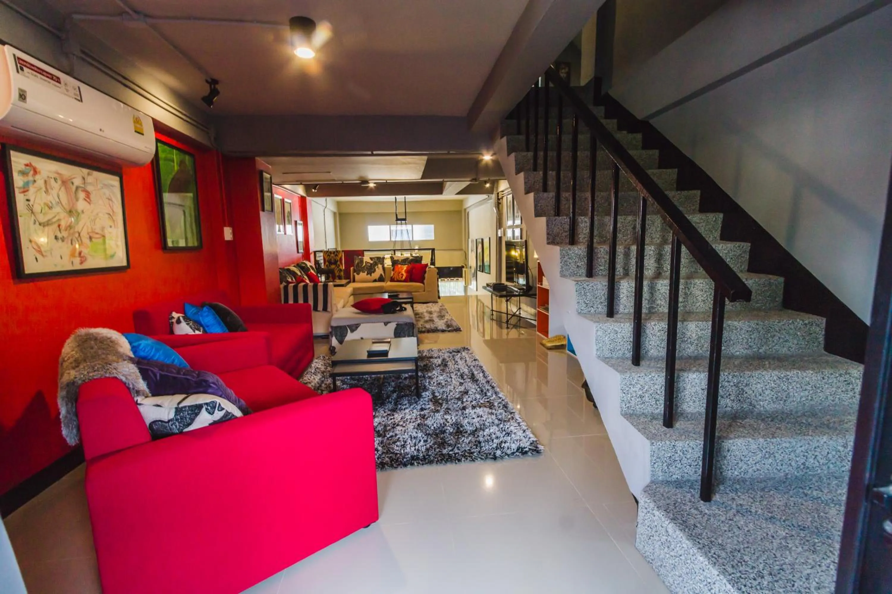 Living room in Chez Pom