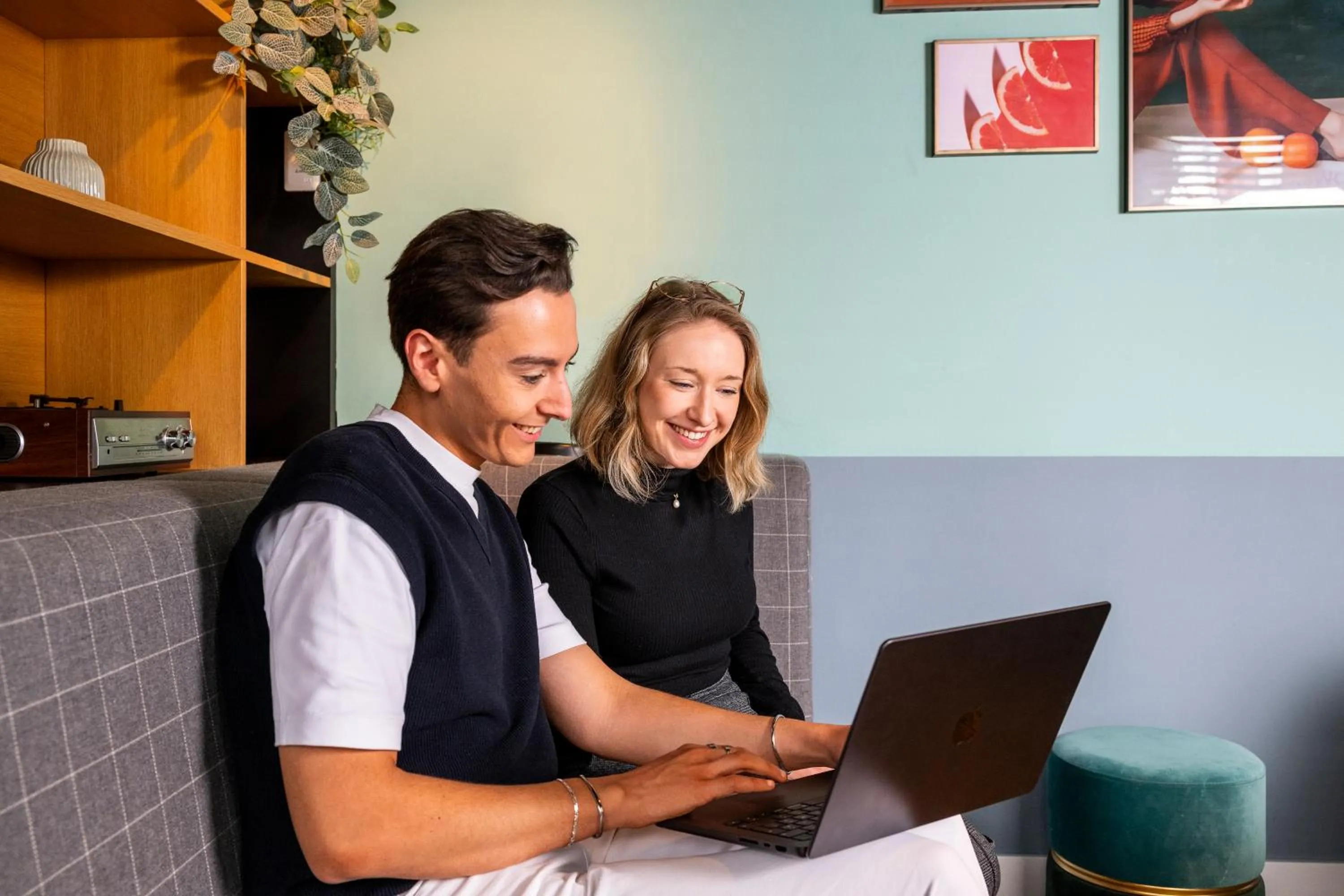 Communal lounge/ TV room in ibis Styles Hasselt City Centre