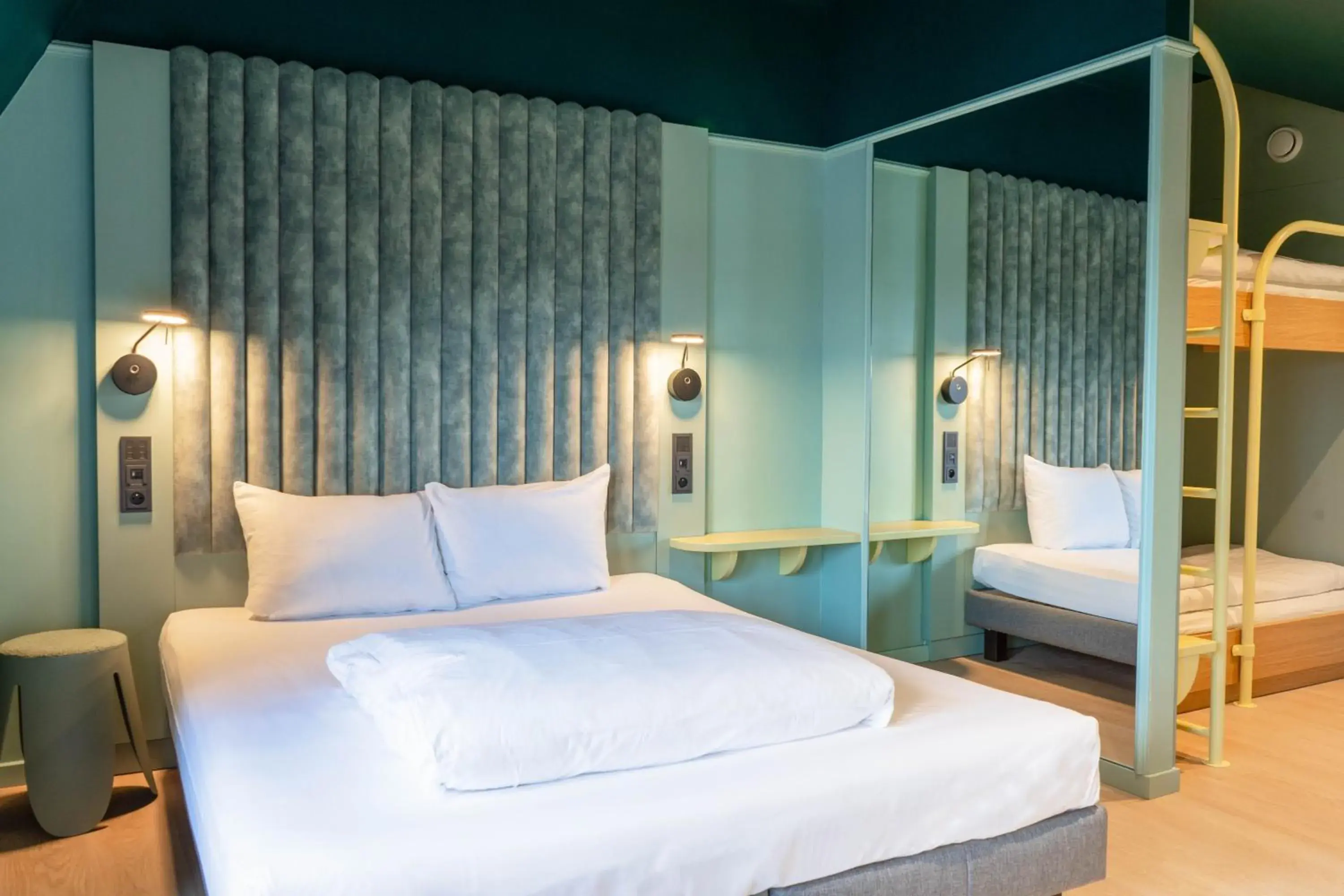 Bed in YUP Hotel Bed in YUP Hotel