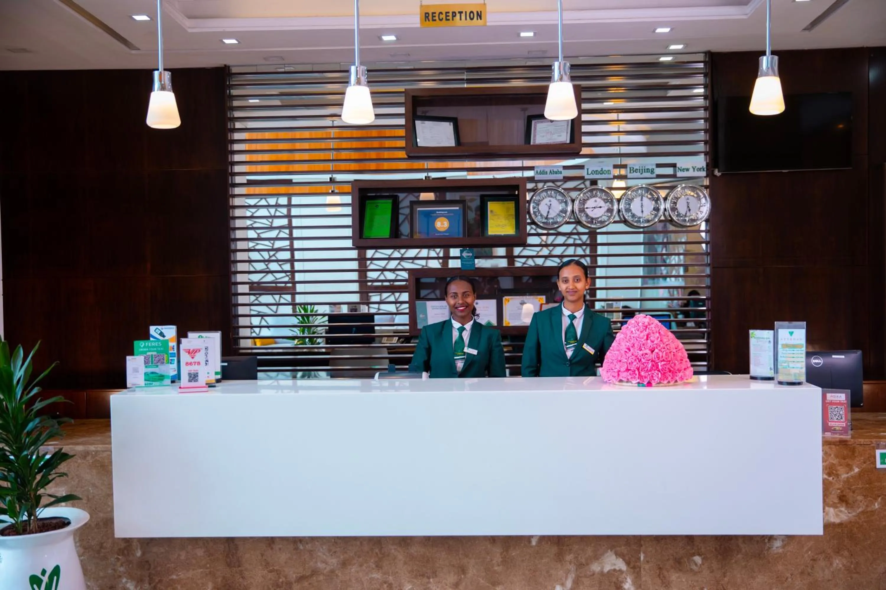 Lobby or reception in Azzeman Hotel