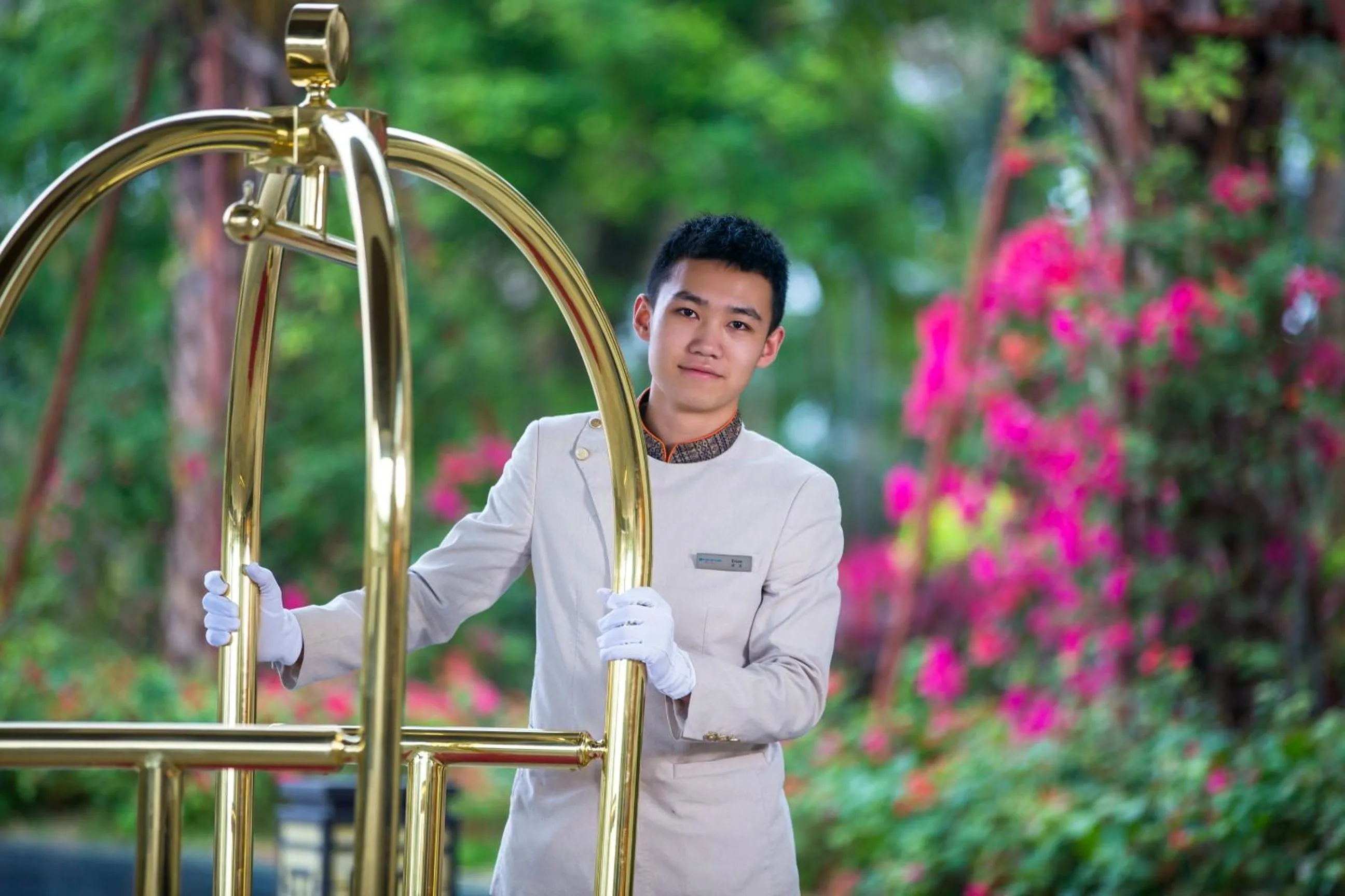 Staff in Wyndham Grand Plaza Royale Wenchang