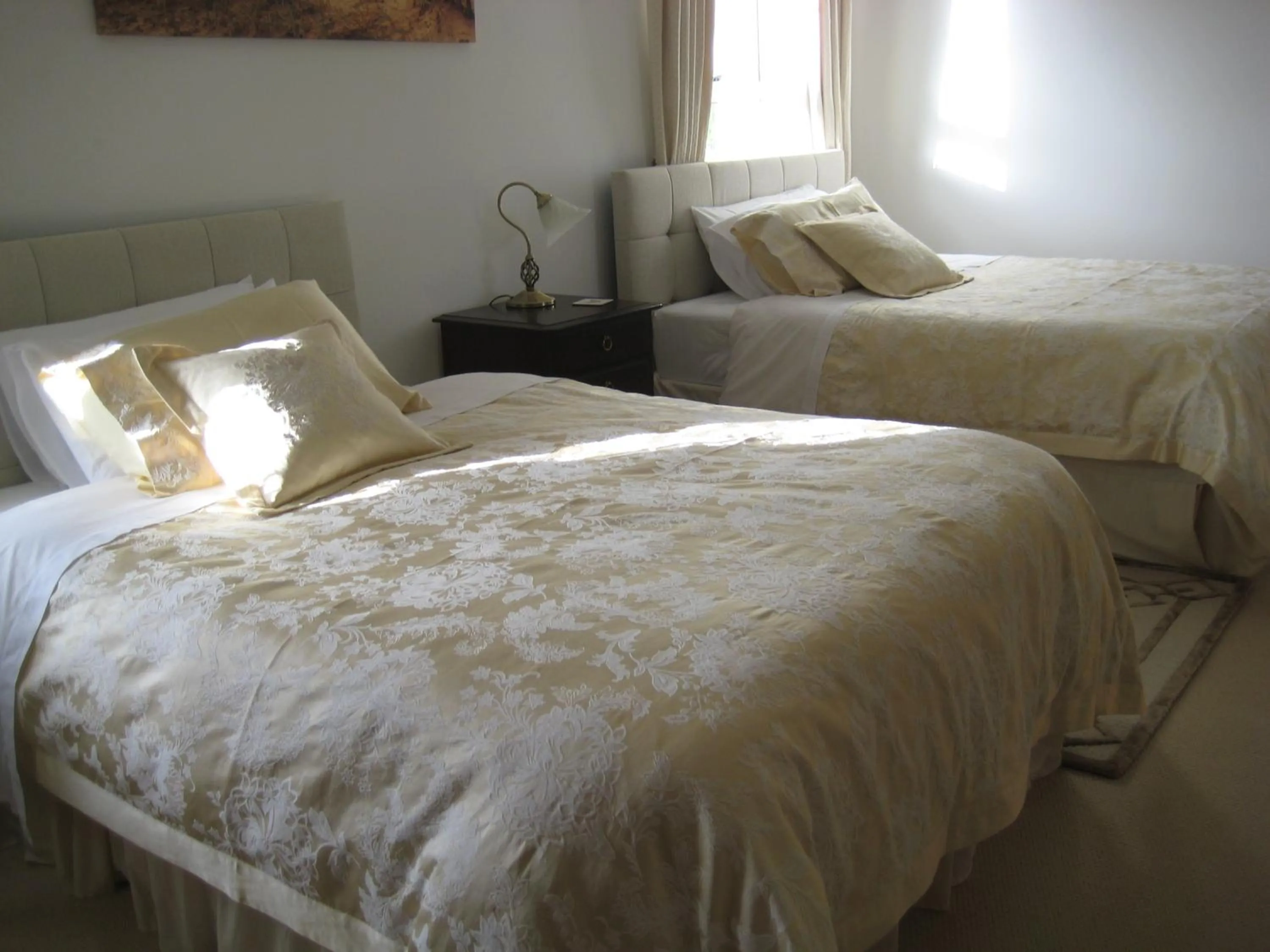 Bed in Drumspittal House Guest Accomodation