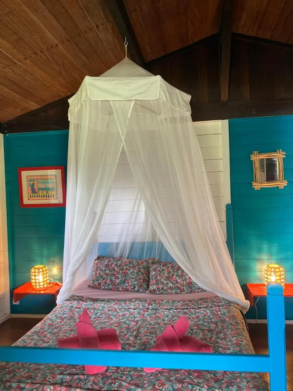 Bedroom, Bed in Piton Bungalows Ecolodges