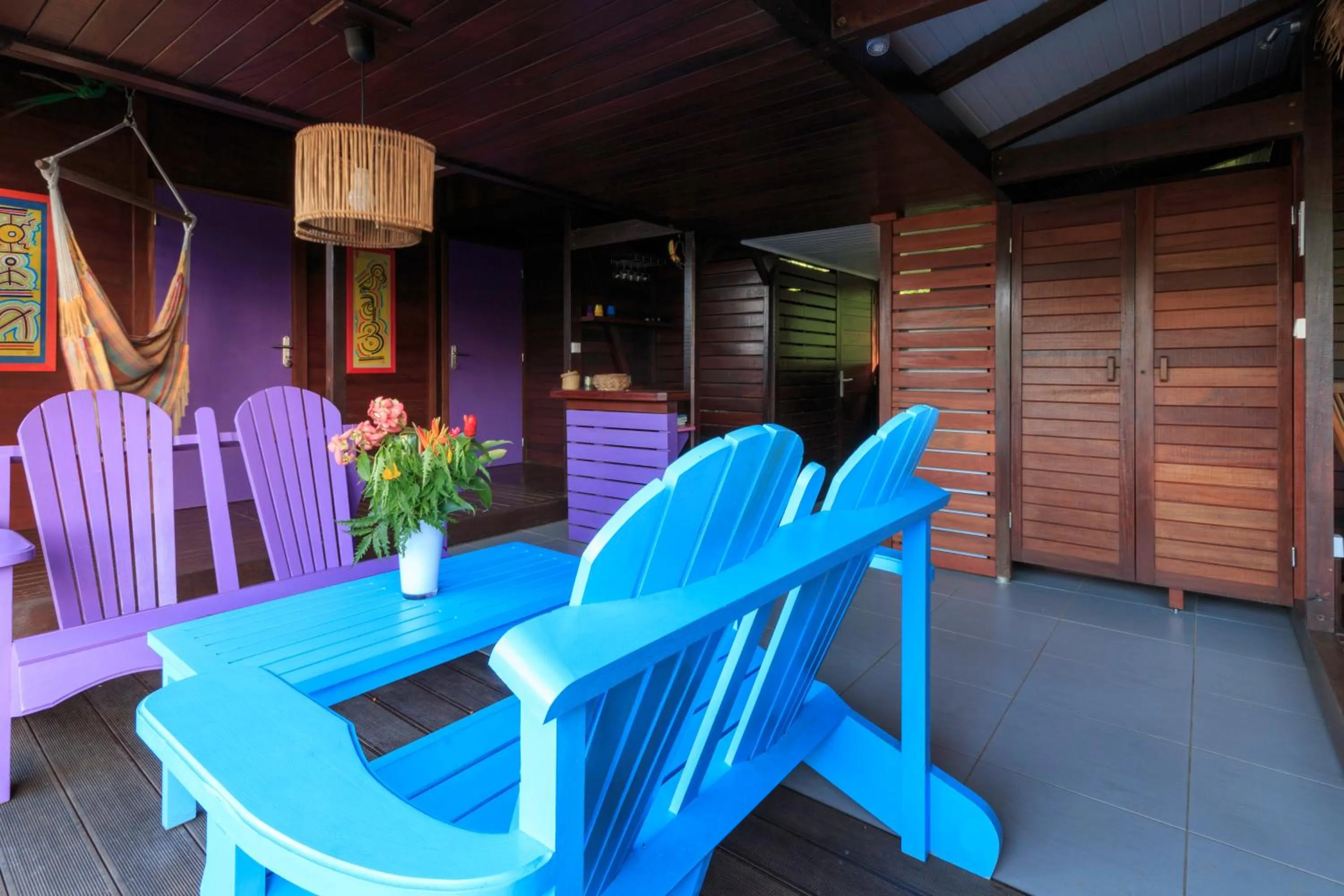 Balcony/Terrace in Piton Bungalows Ecolodges