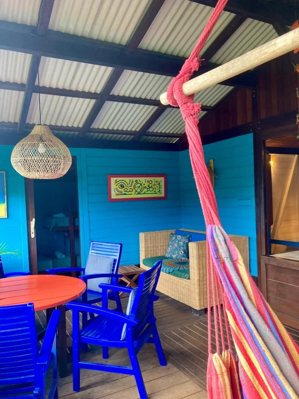 Patio in Piton Bungalows Ecolodges