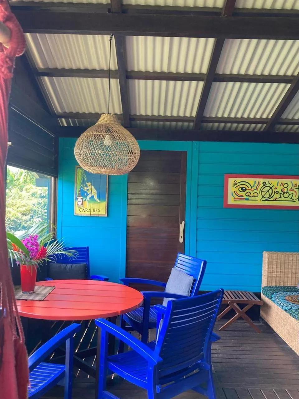 Patio in Piton Bungalows Ecolodges