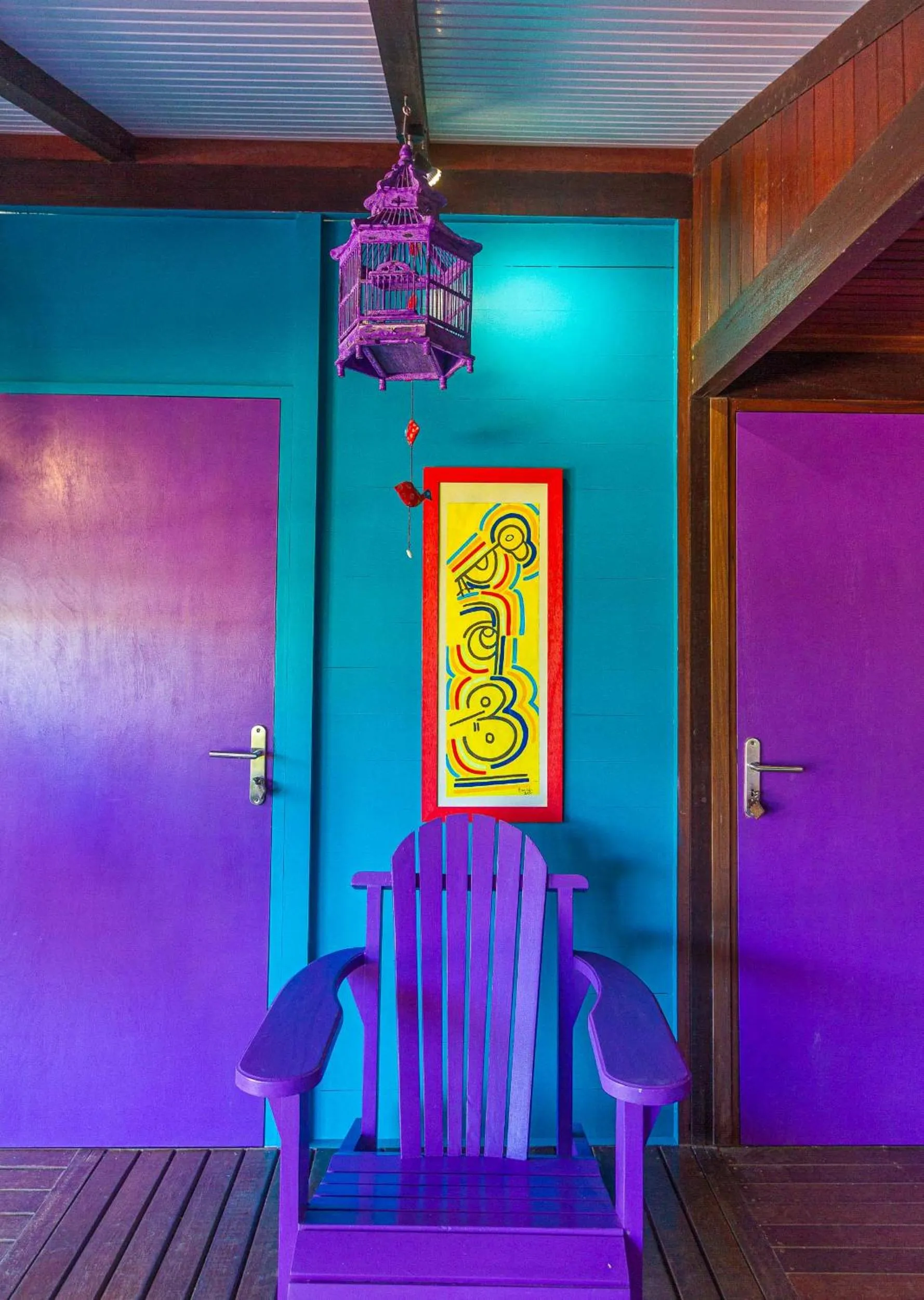Living room in Piton Bungalows Ecolodges