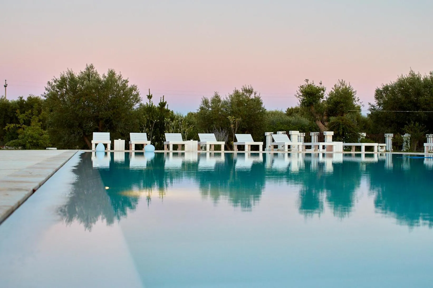 Swimming pool in Masseria Almadava