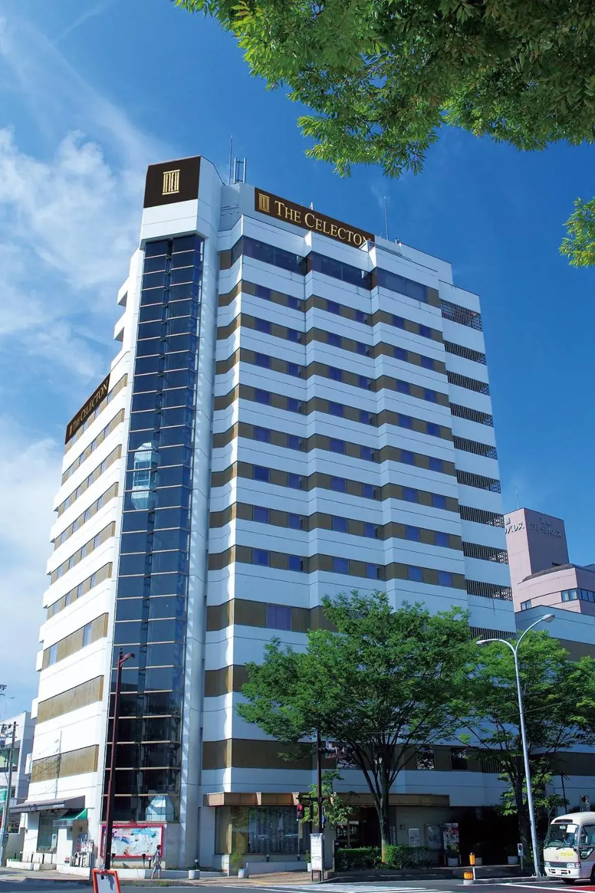 Facade/entrance in The Celecton Fukushima Facade/entrance in The Celecton Fukushima