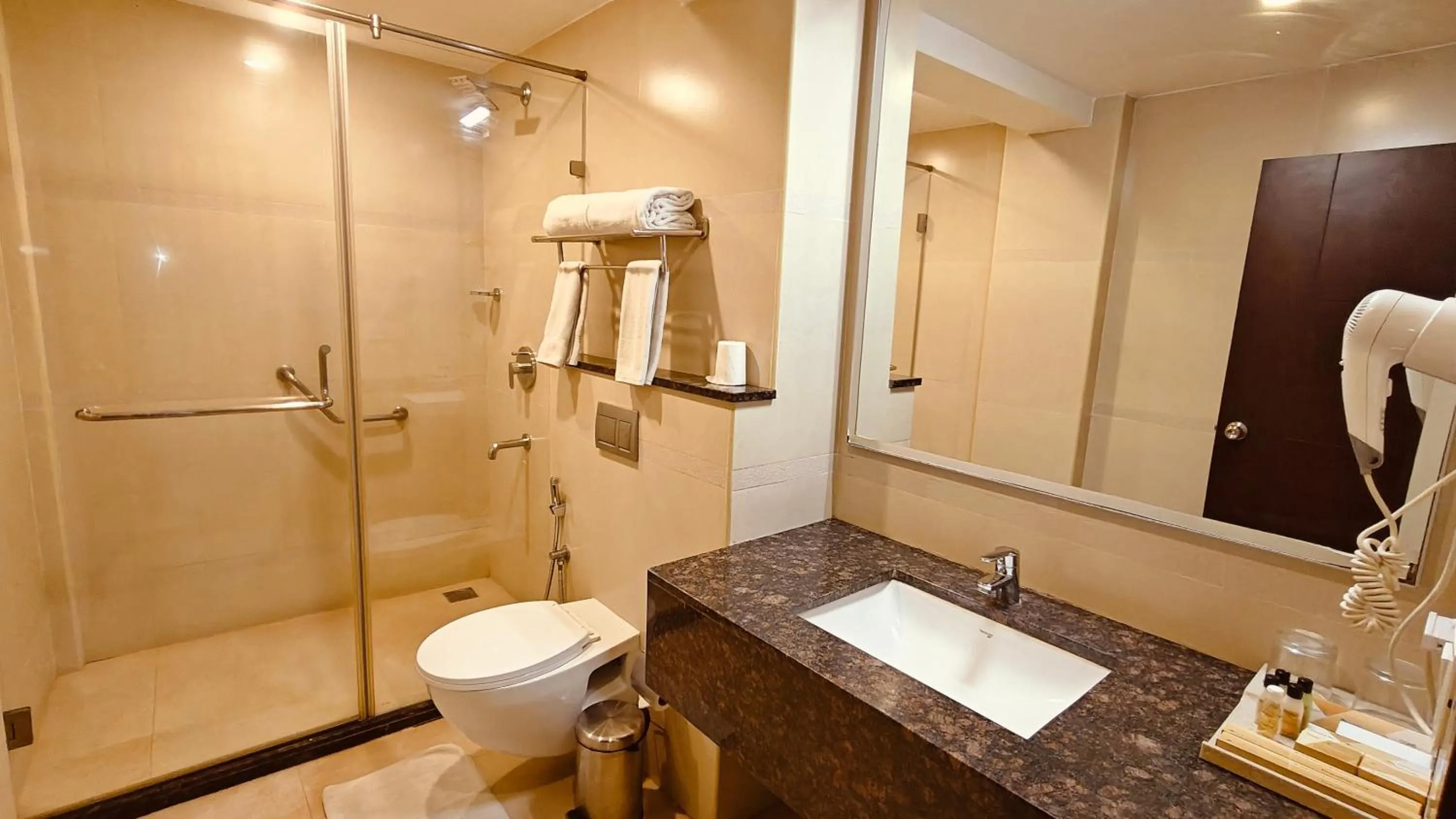 Shower in Khanna Fiesta - A Bergamont Hotel, Vellore