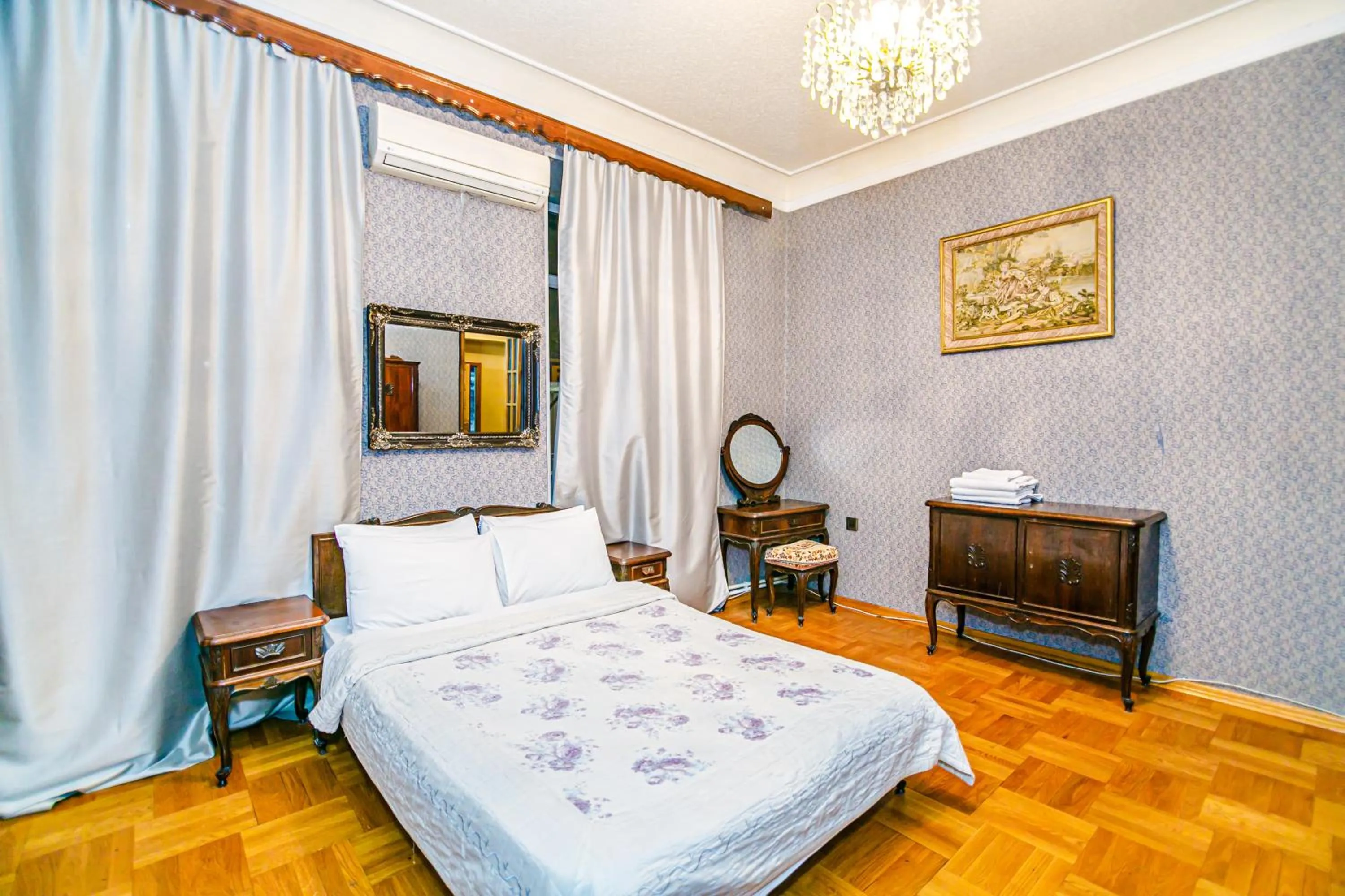 Bed in Monolit Apartment