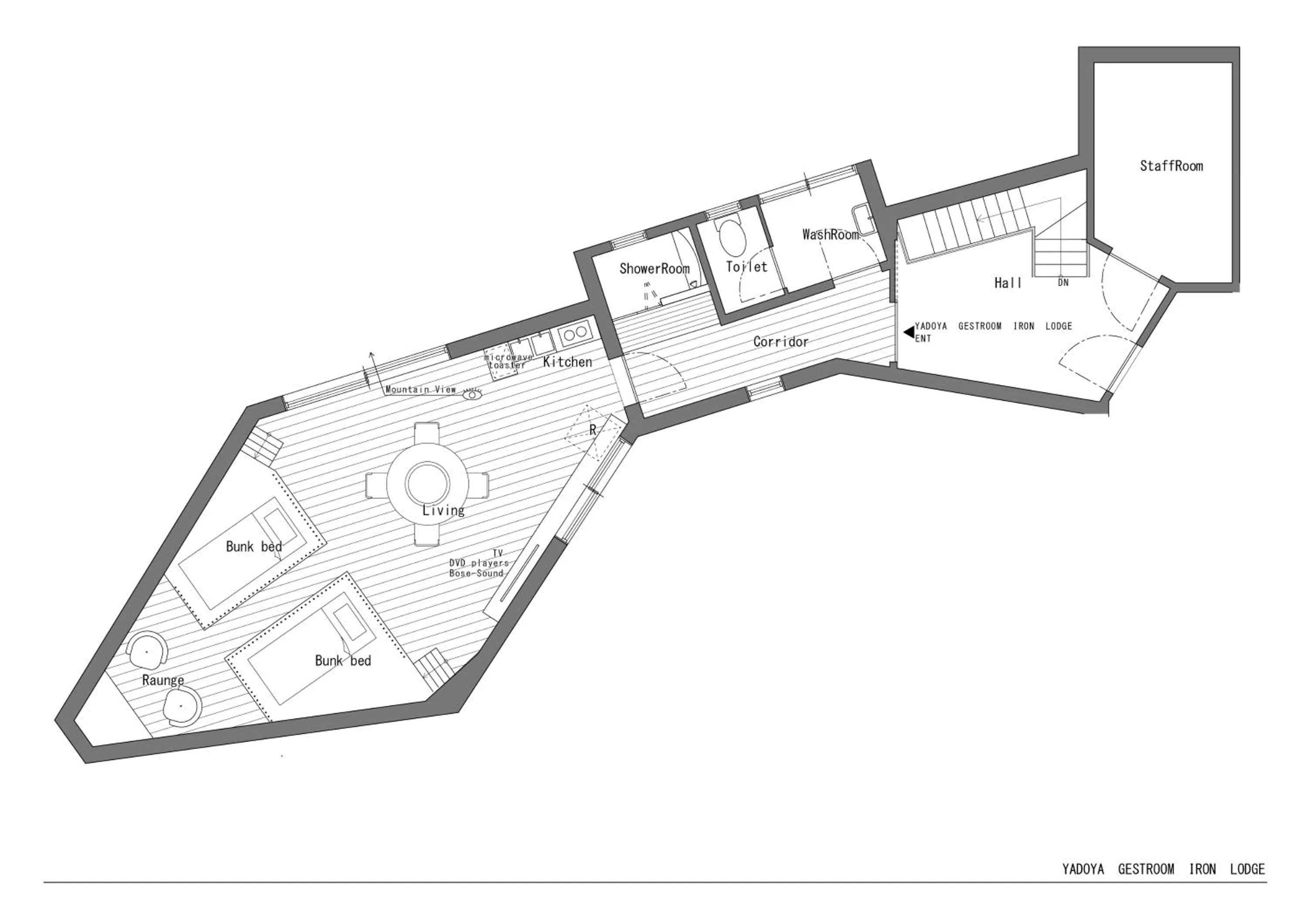 Floor plan in Yadoya Lodge