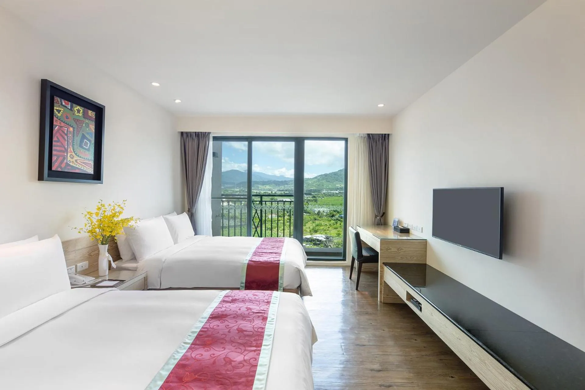 Photo of the whole room, Bed in Naruwan Galaxy Place