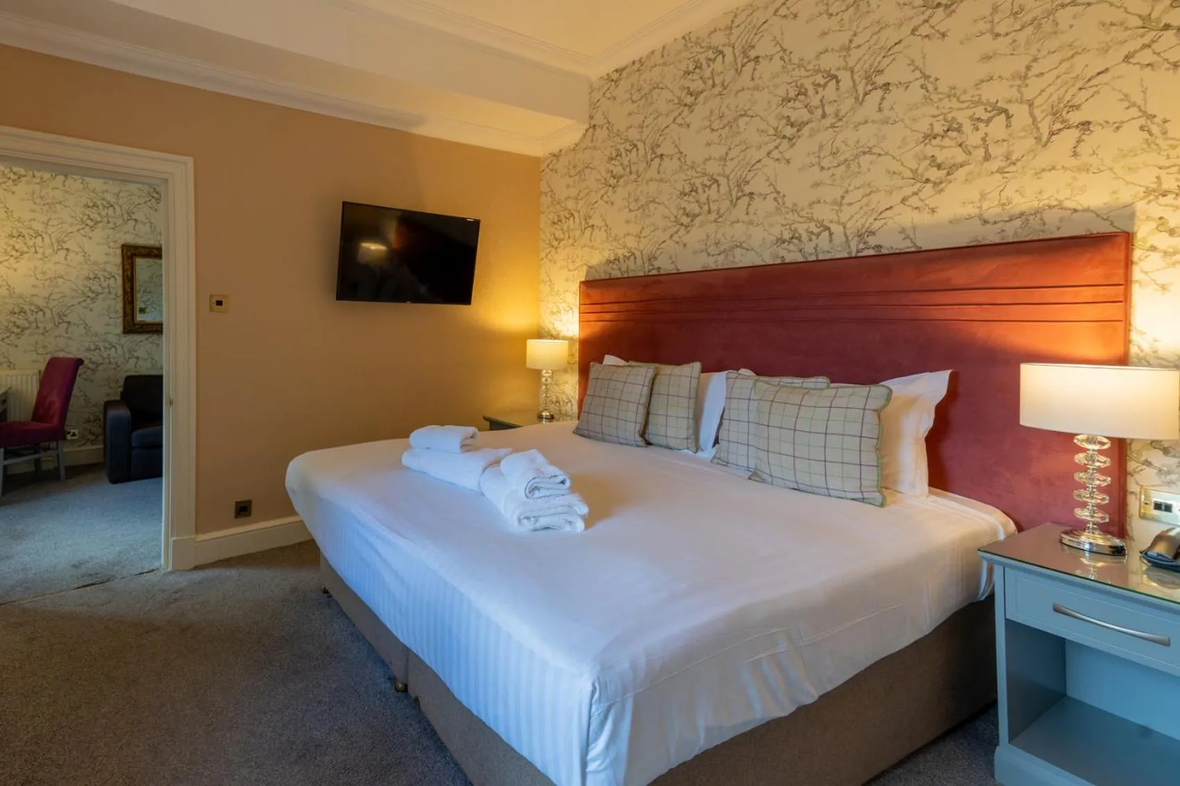 Bedroom, Bed in Hazlewood Castle & Spa