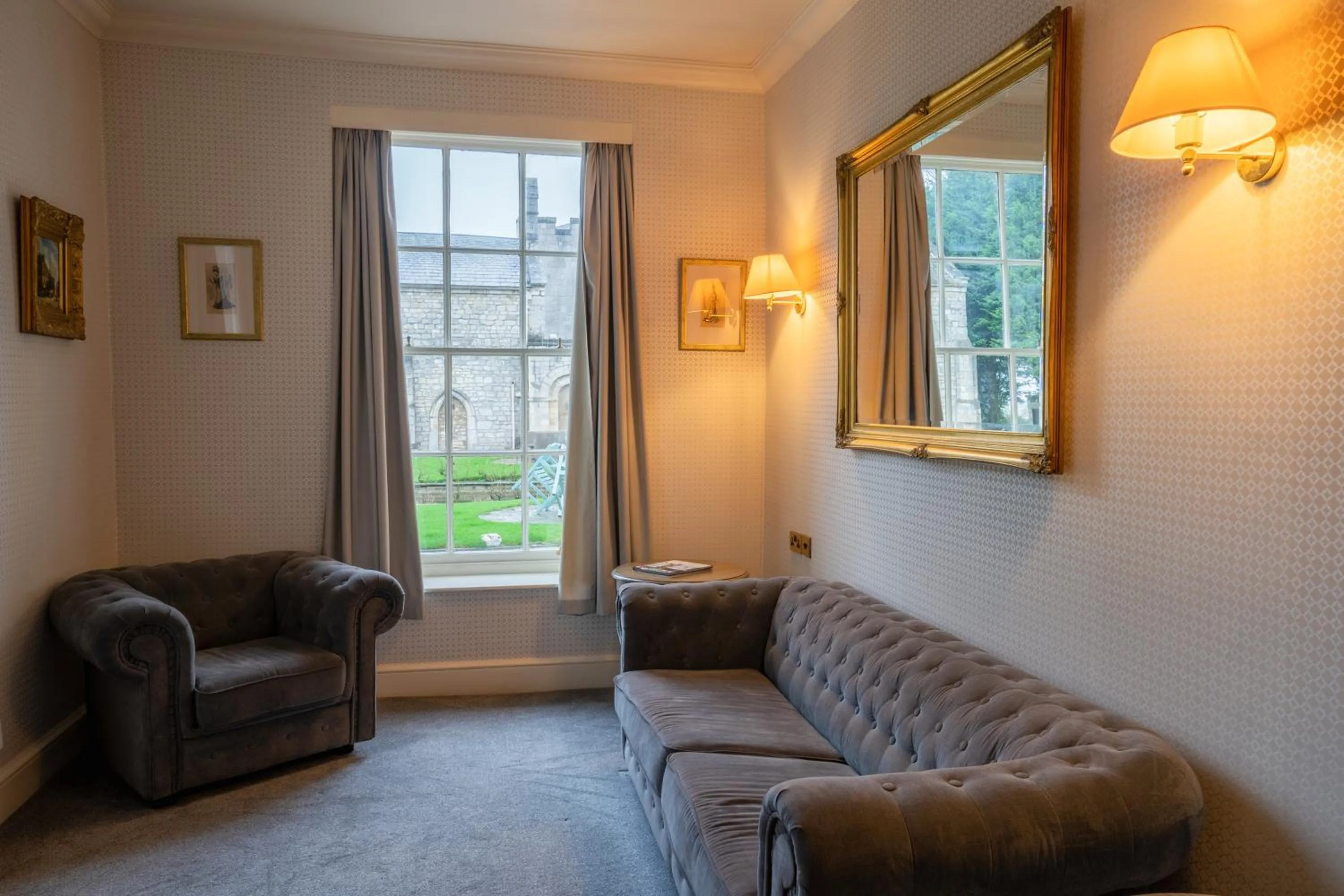 Living room in Hazlewood Castle & Spa