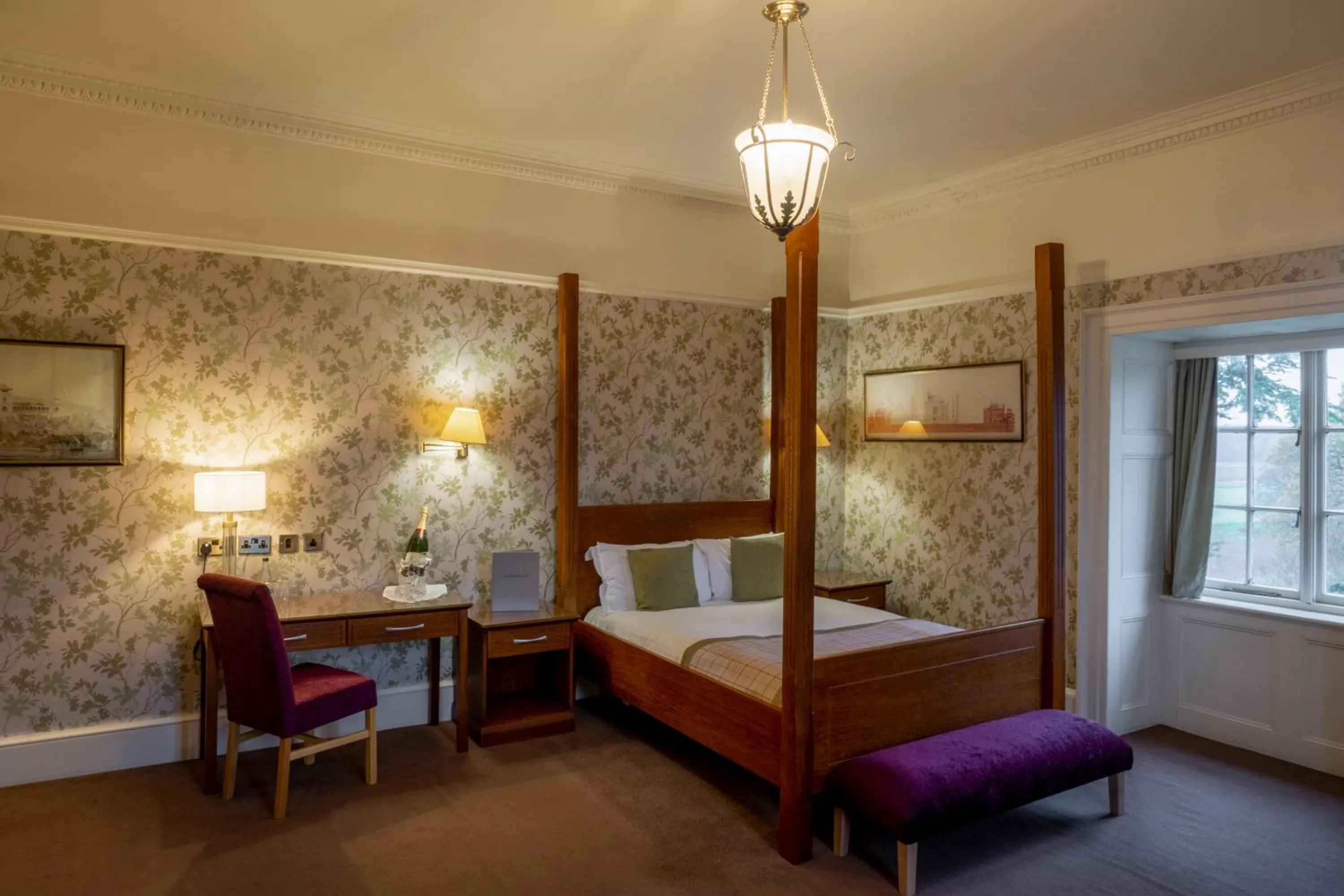 Photo of the whole room, Bed in Hazlewood Castle & Spa