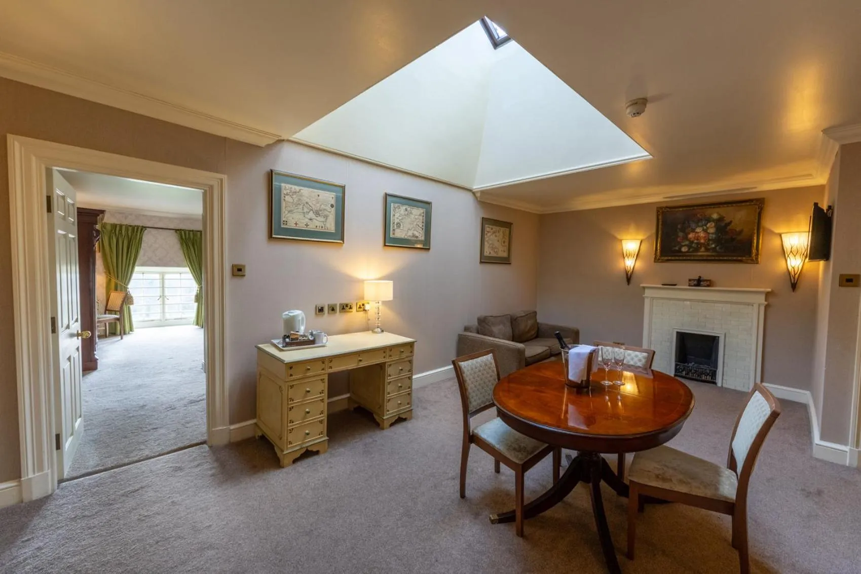 Living room in Hazlewood Castle & Spa
