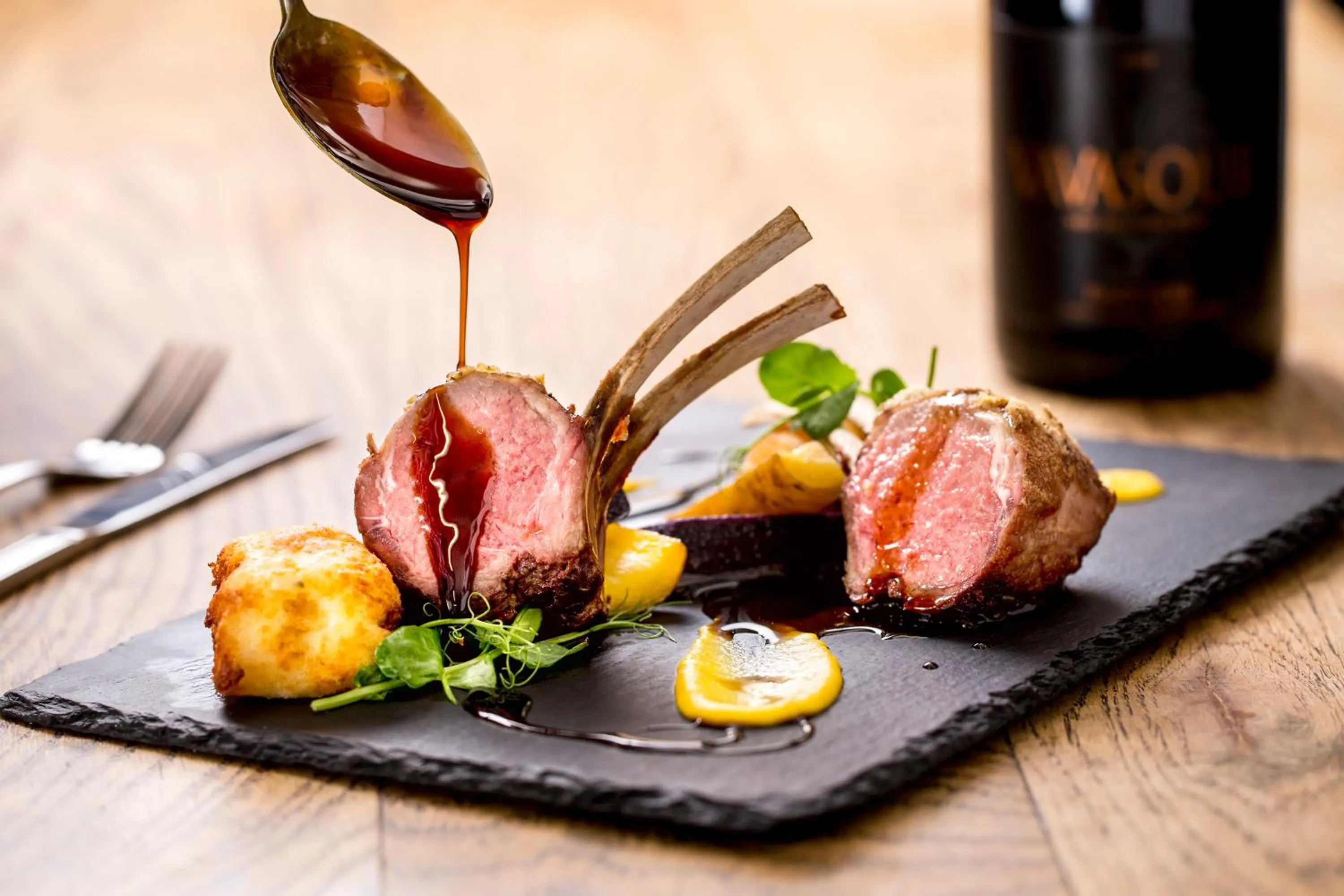 Food close-up in Hazlewood Castle & Spa