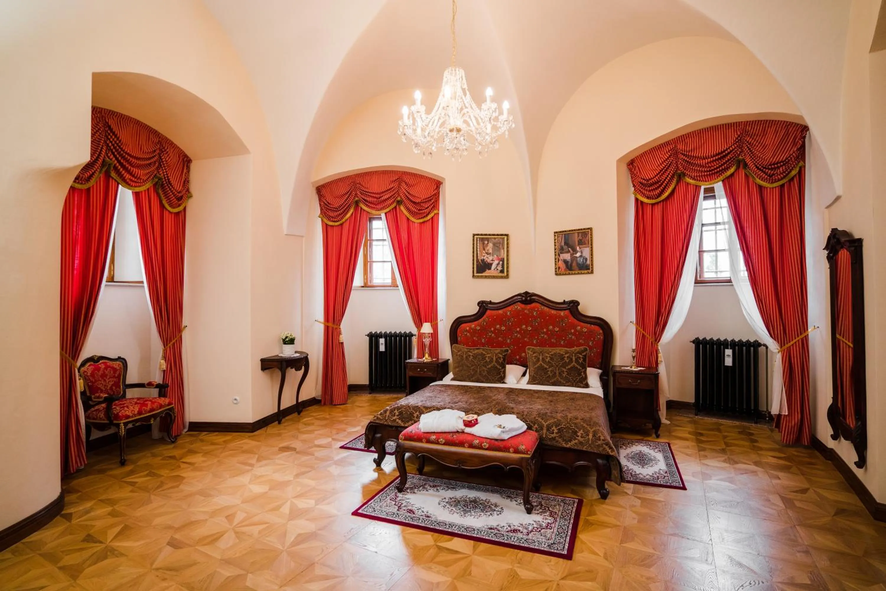 Bedroom in Galicia Nueva, castle hotel
