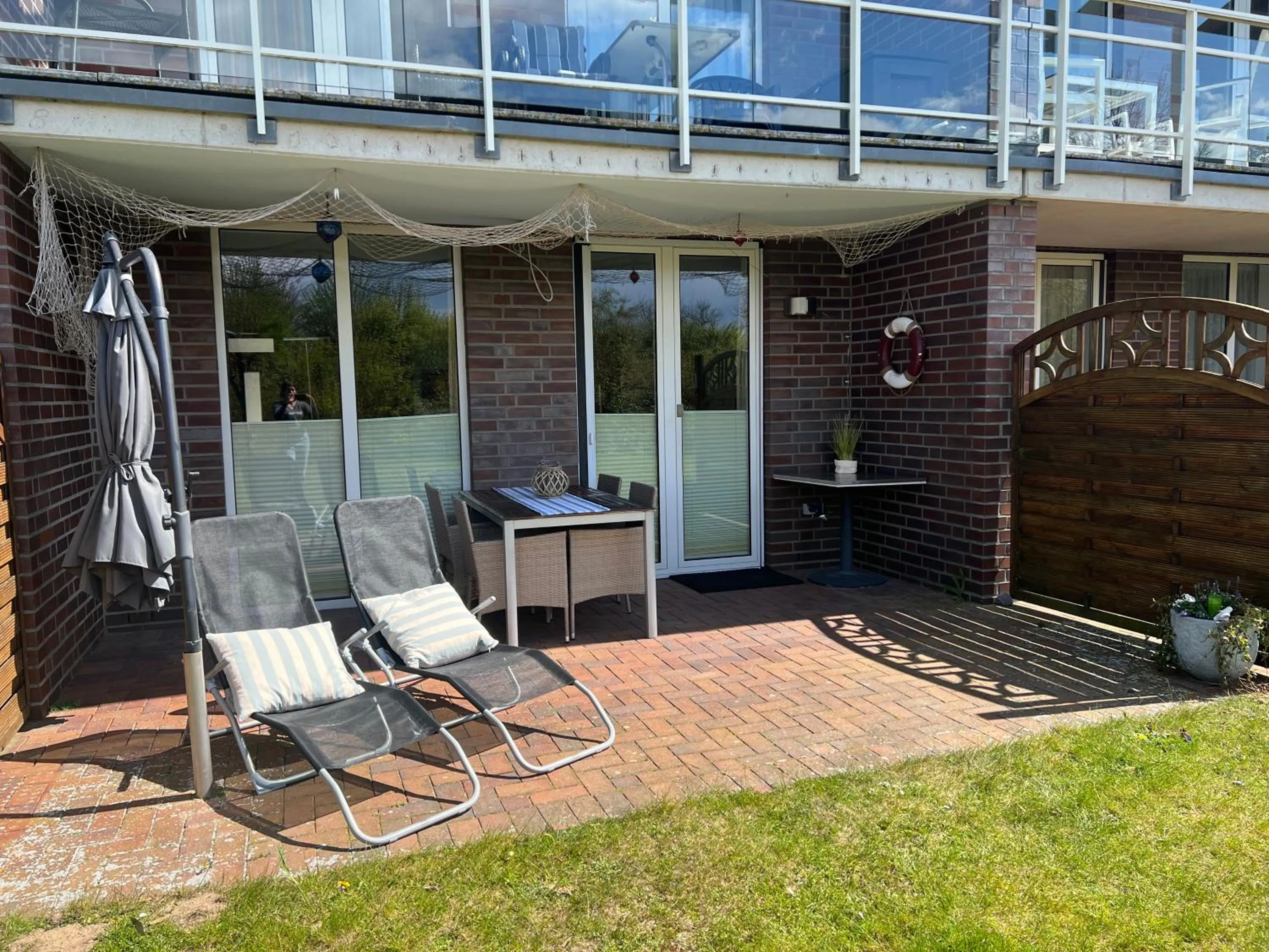 Balcony/Terrace in Fietje 206 - Hohen Wieschendorf