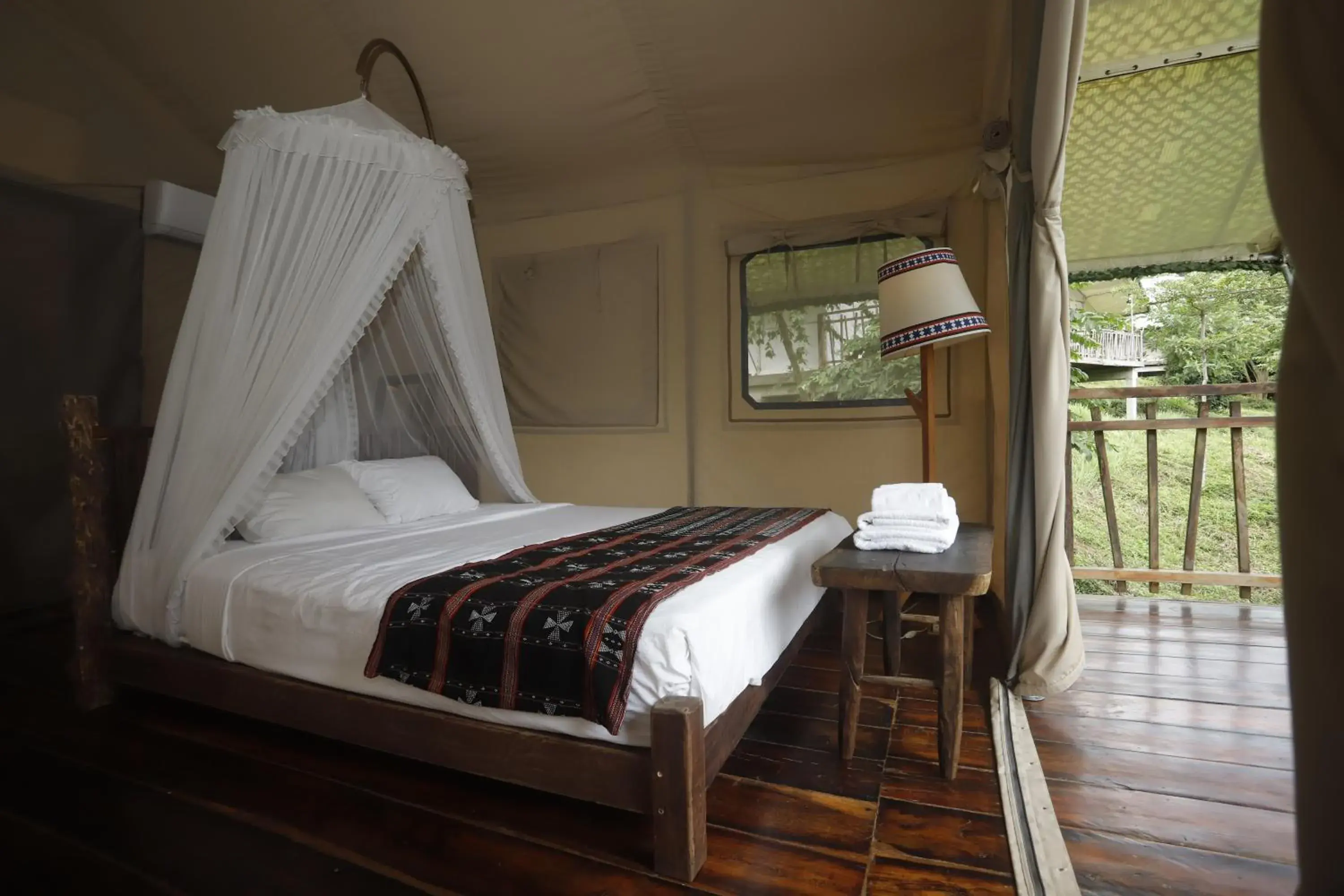 Bed in Lak Tented Camp Bed in Lak Tented Camp