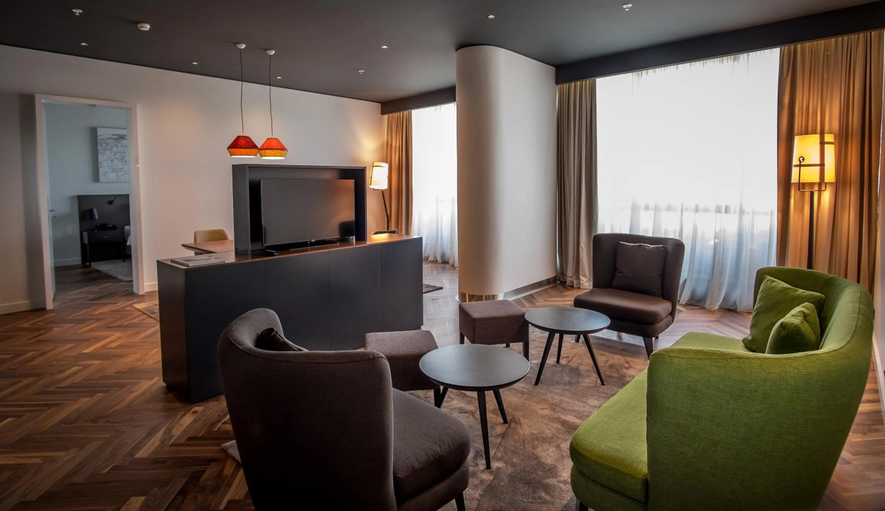 Seating area in CUE Podgorica