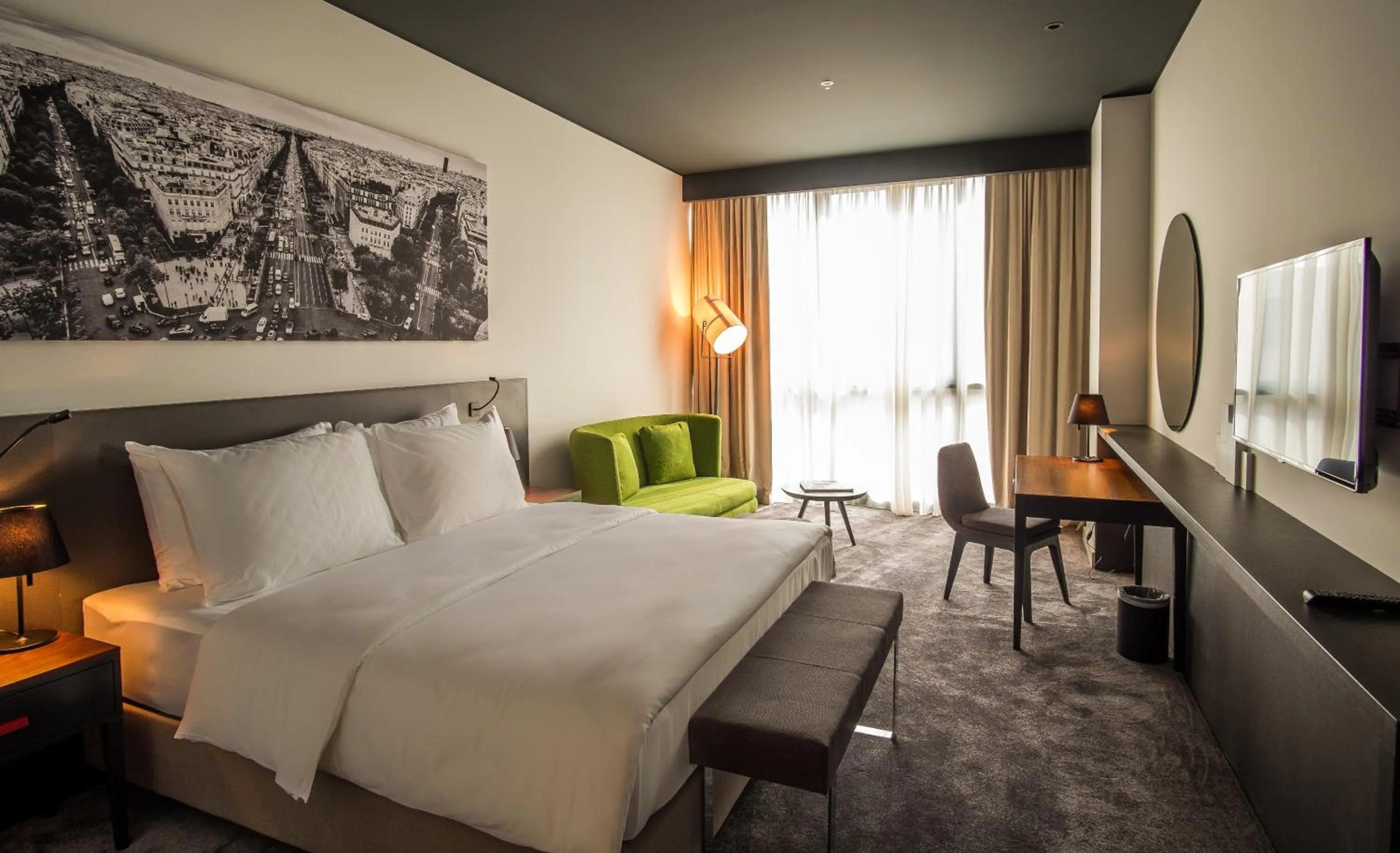 Bedroom, Bed in CUE Podgorica