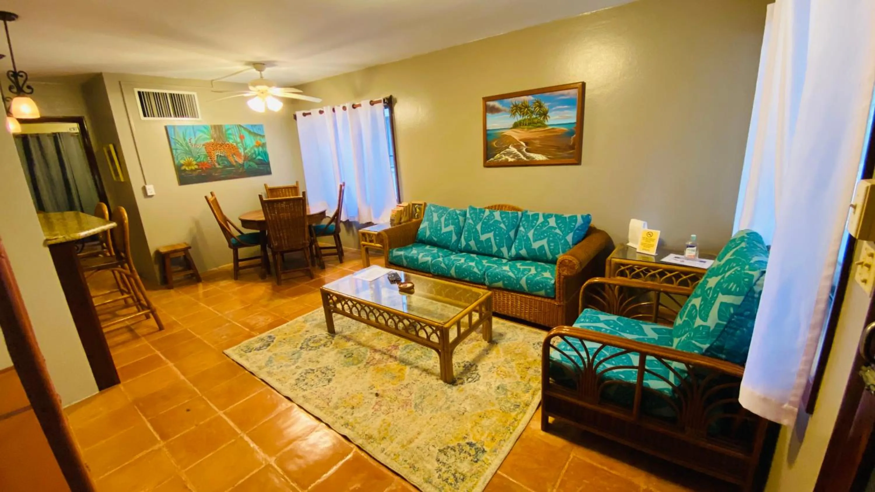 Living room in Tradewinds Paradise Villas