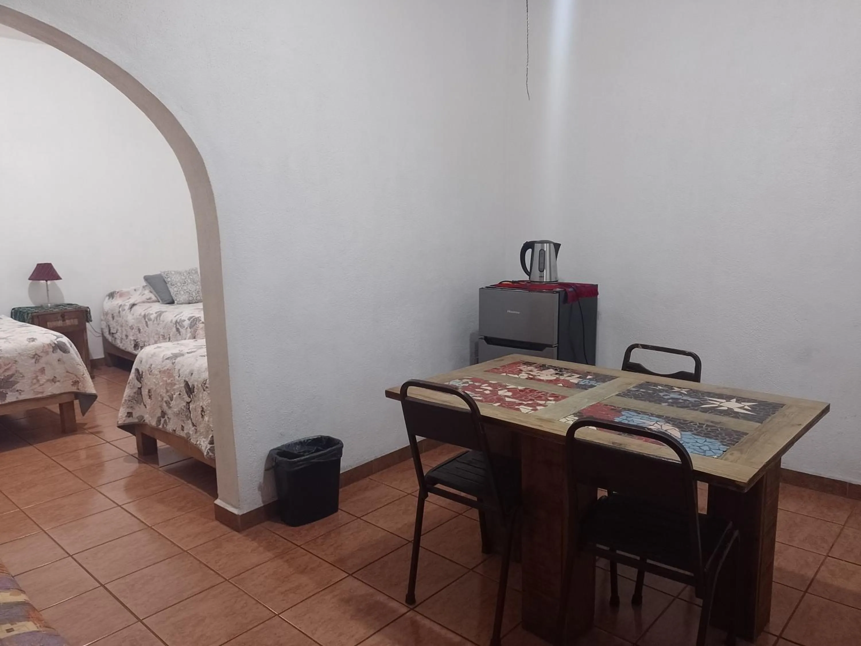Dining area, Bed in Pension Baja Paradise