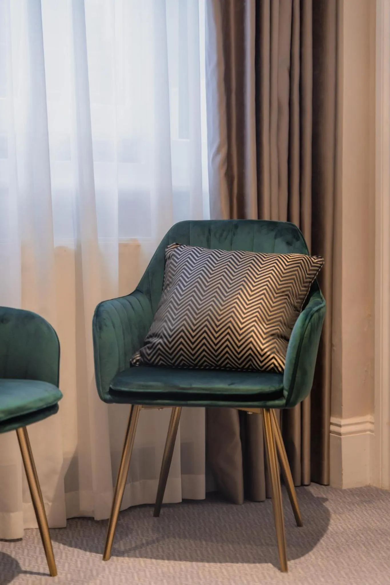 Seating area in London House Hotel
