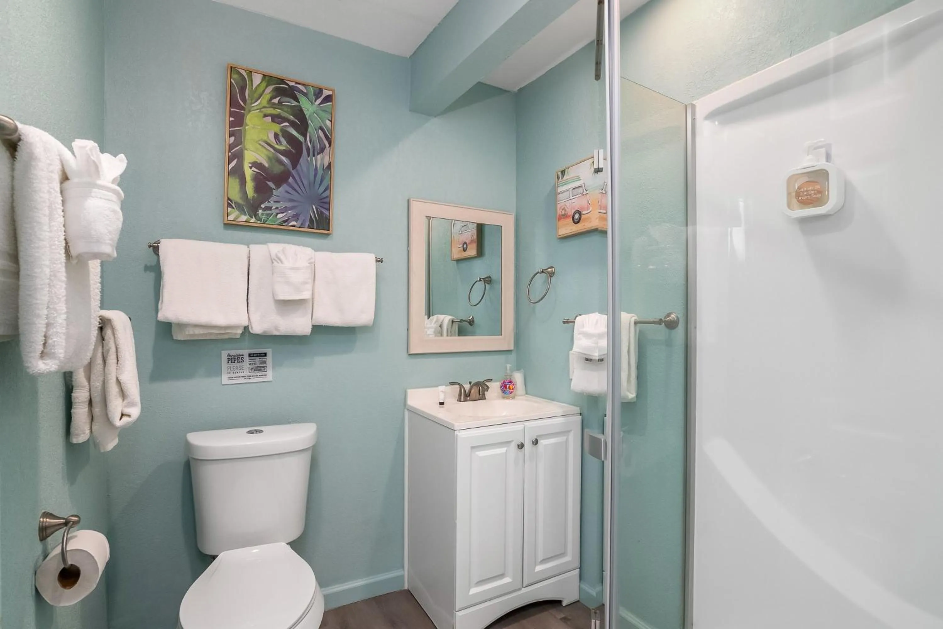 Shower in Latitude 26 Waterfront Boutique Resort - Fort Myers Beach