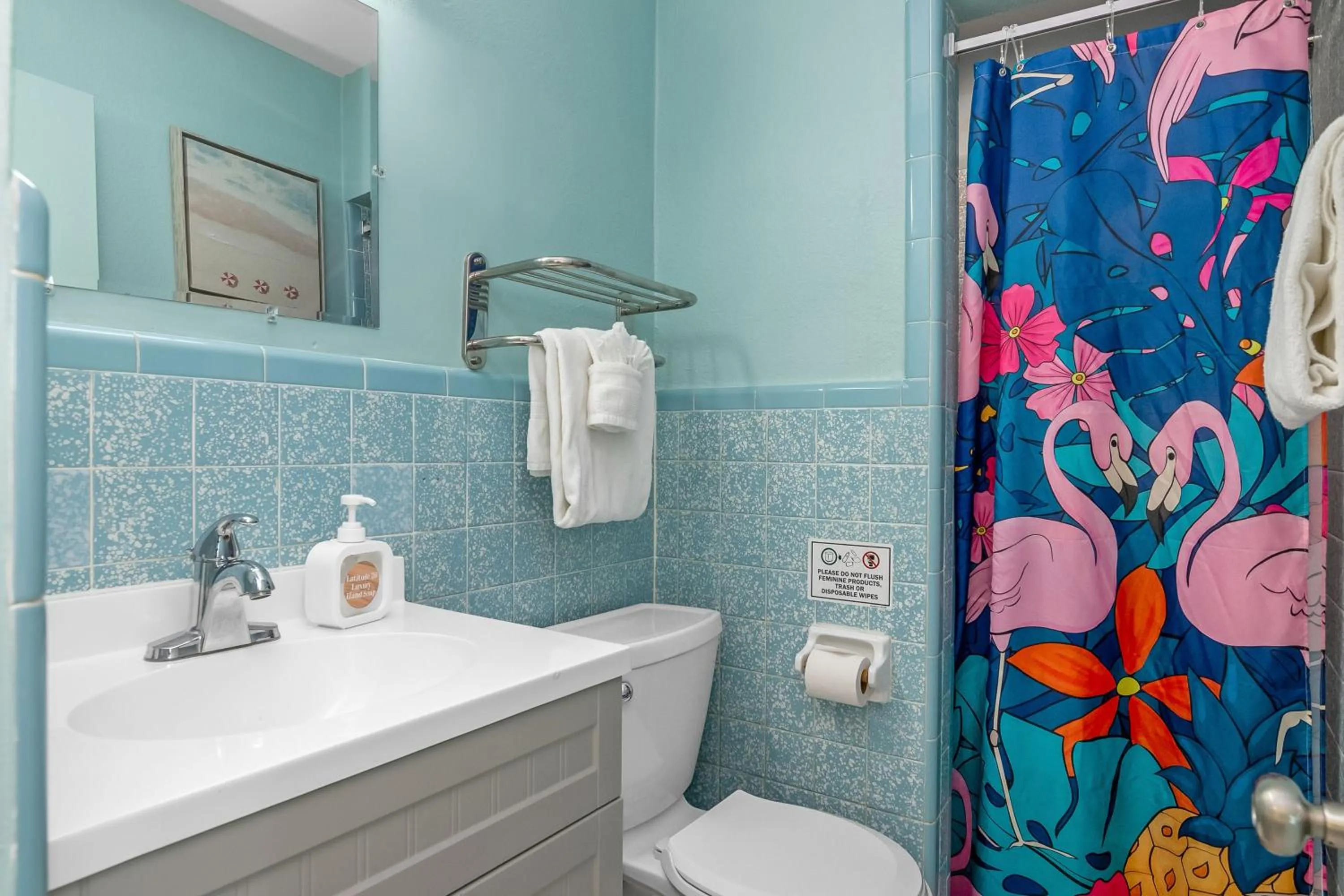 Shower in Latitude 26 Waterfront Boutique Resort - Fort Myers Beach